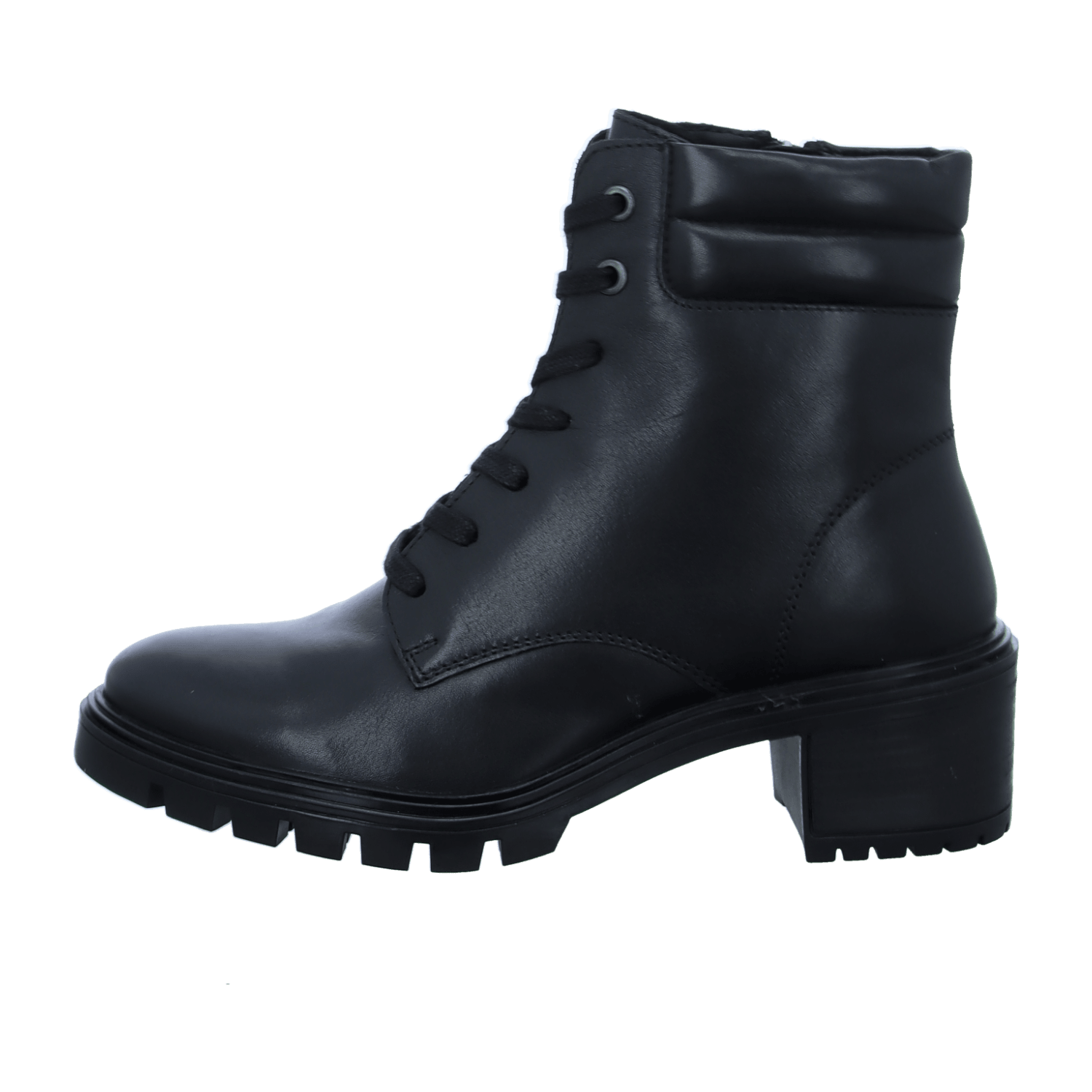 ARA DENVER Women's Ankle Boots in Black Smooth Leather with Zip Modern Style