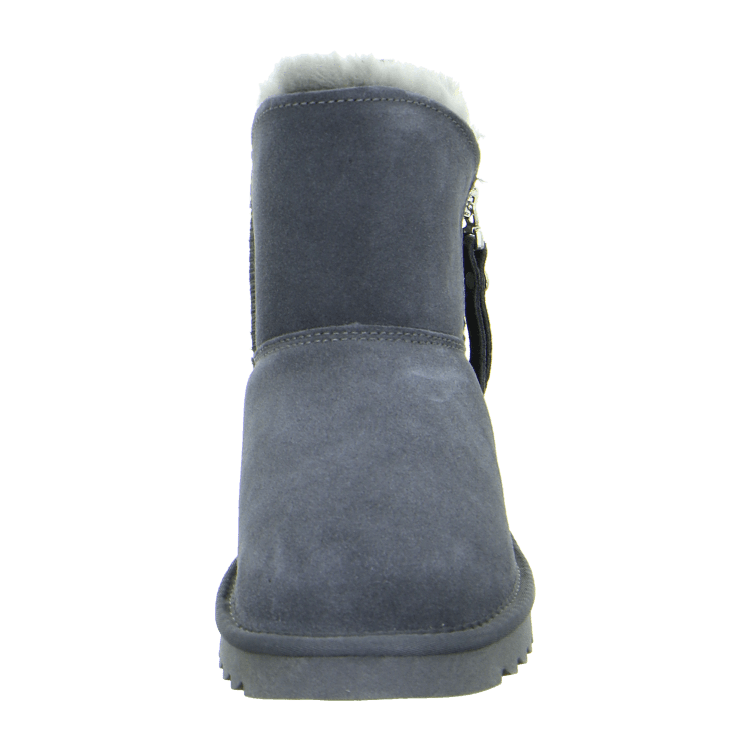 ARA UggKurtGray Women's Velour Leather Slip-On Bootie Gray with Wool Lining and Synthetic Rubber Sole