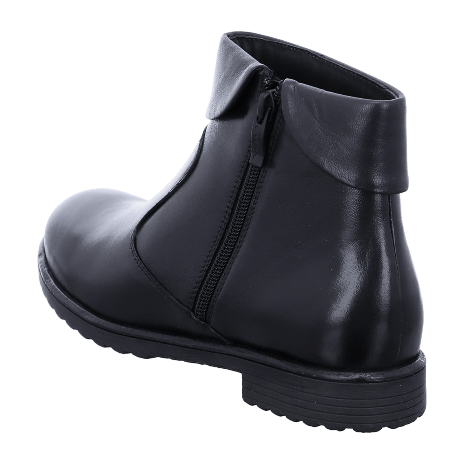 ARA LIVERPOOL Women's Slip-On Ankle Boots in Smooth Leather, Modern Round Toe, Black
