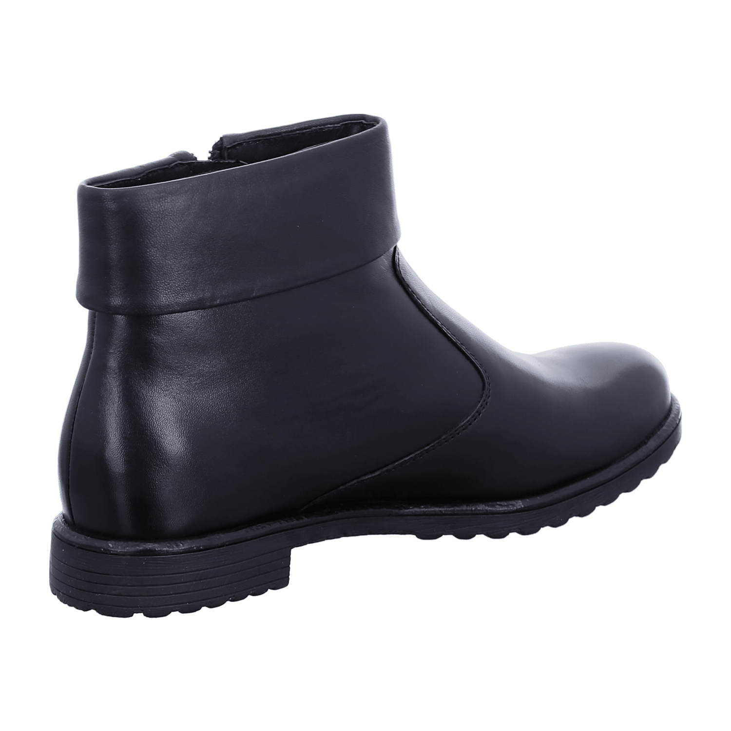 ARA LIVERPOOL Women's Slip-On Ankle Boots in Smooth Leather, Modern Round Toe, Black