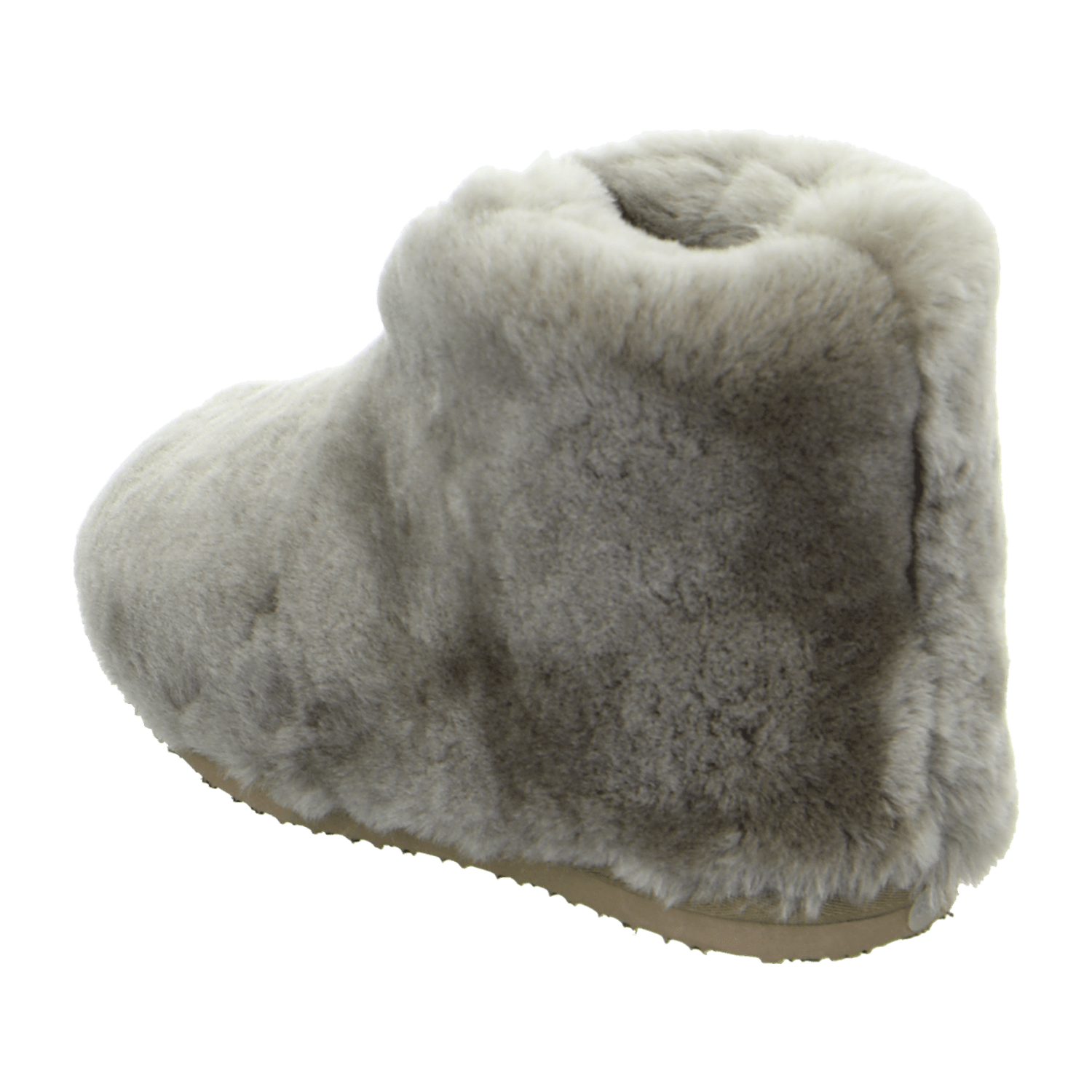 ARA Cosy Women's Slippers in Beige with Fur and Faux Fur Lining Casual Style Round Toe - Bartel-Shop