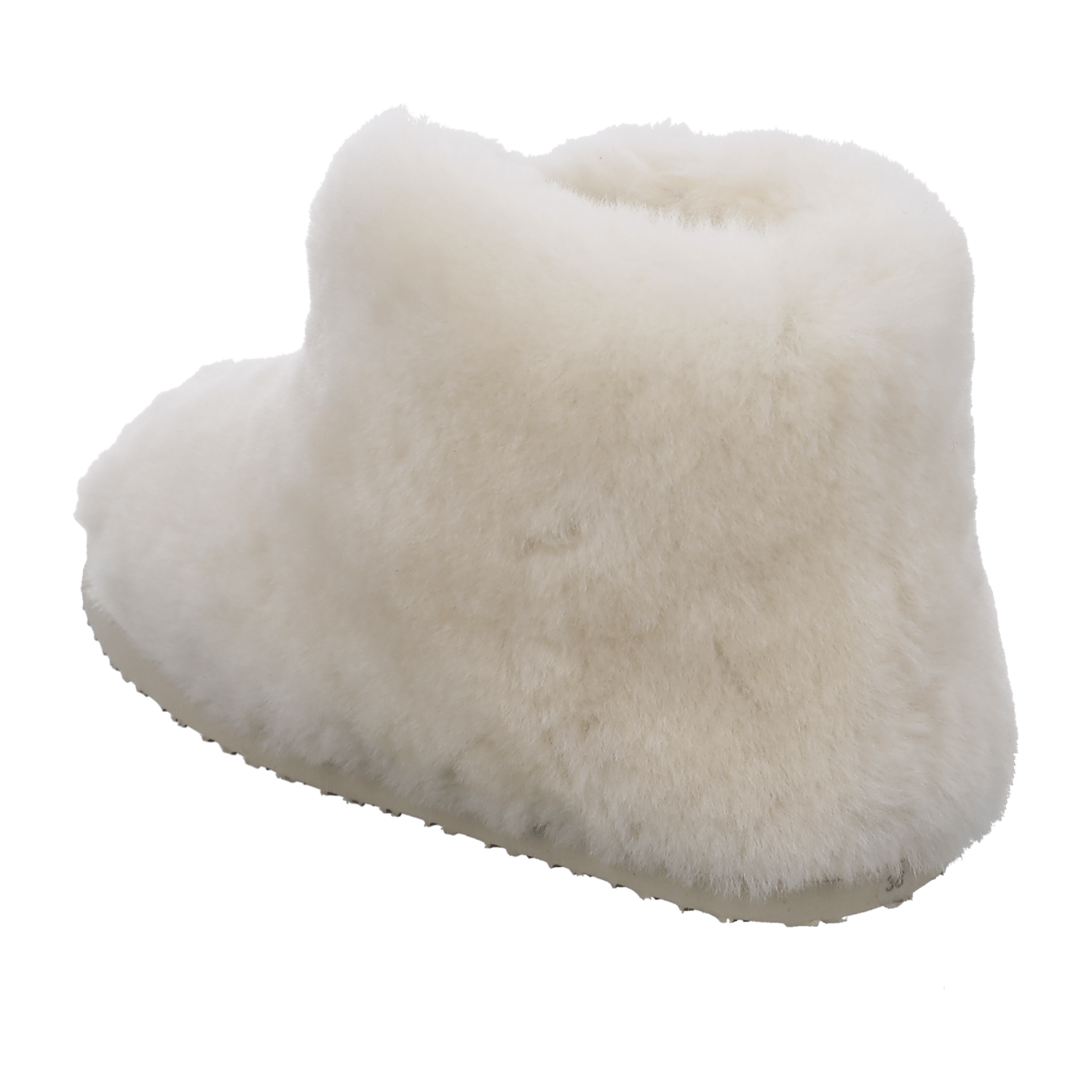 ARA Cosy Women's Slipper in White with Soft Fur, Plush Lining and Round Toe - Bartel-Shop