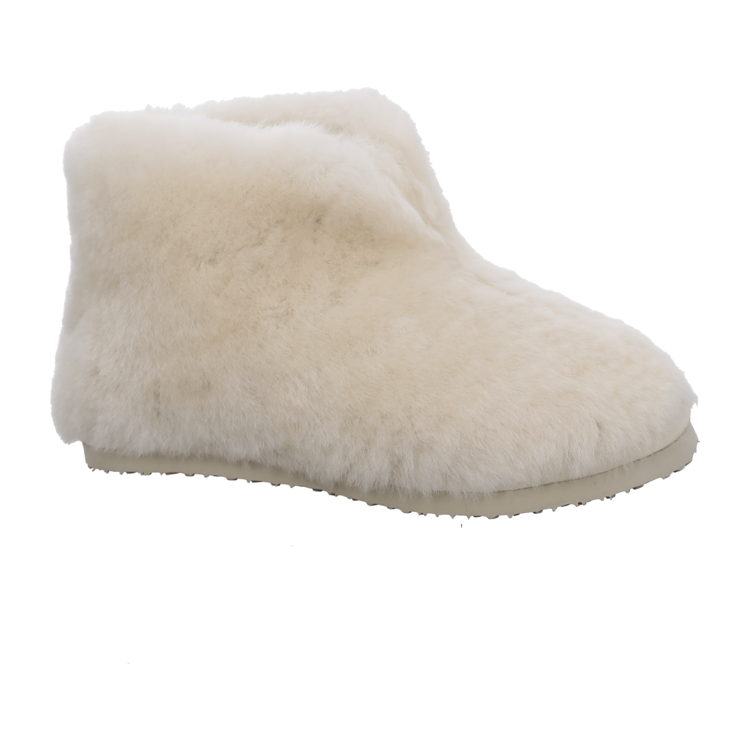 ARA Cosy Women's Slipper in White with Soft Fur, Plush Lining and Round Toe - Bartel-Shop