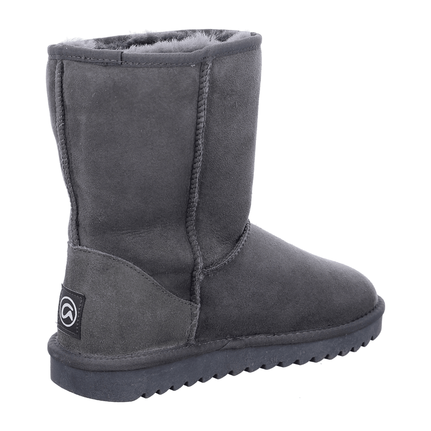 ARA ALASKA Women's Slip-On Winter Boots in Velour Leather with Wool Lining, Grey Modern