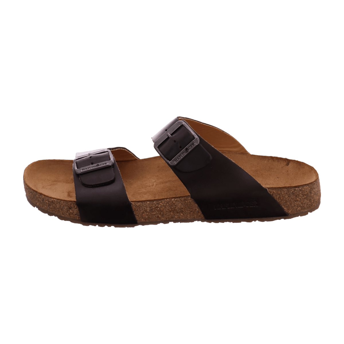 Haflinger Bio Andrea Women's Leather Sandals - Brown Comfort Cork Footbed