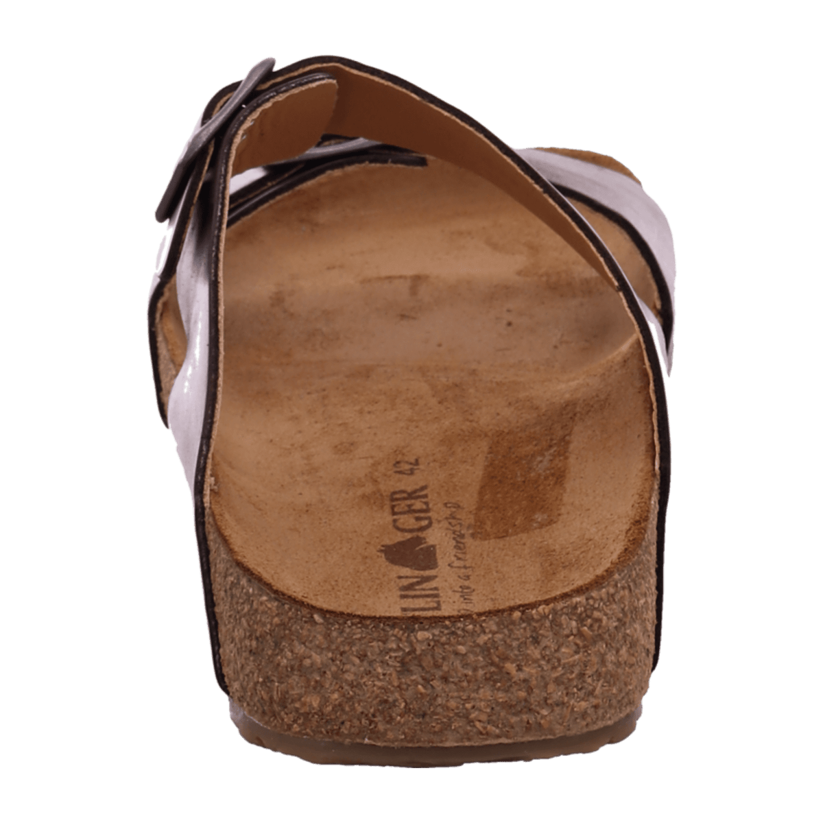 Haflinger Bio Andrea Women's Leather Sandals - Brown Comfort Cork Footbed