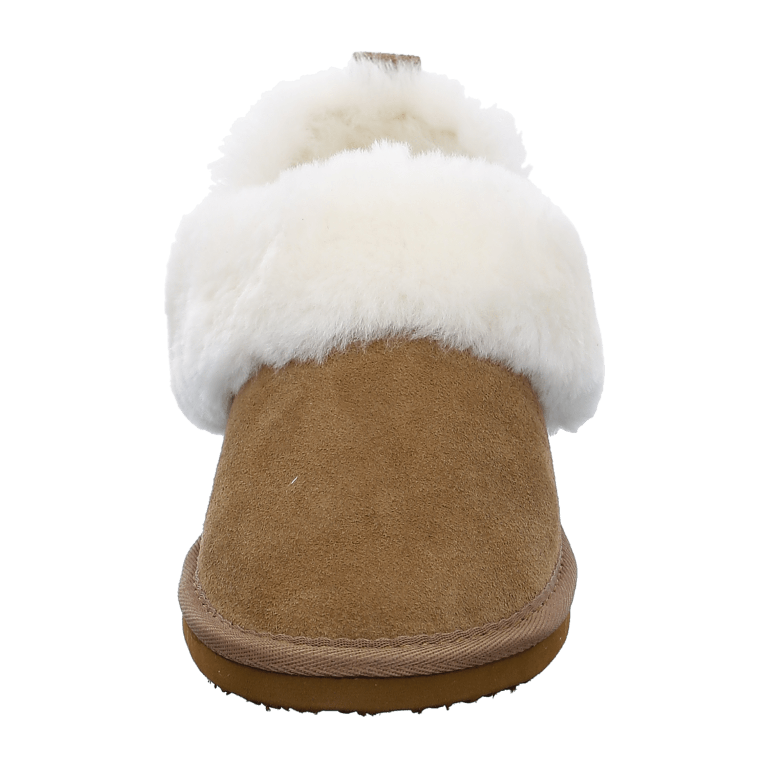 ARA Cosy Women's Slipper in Brown Velour Leather with Fur Lining and Round Toe