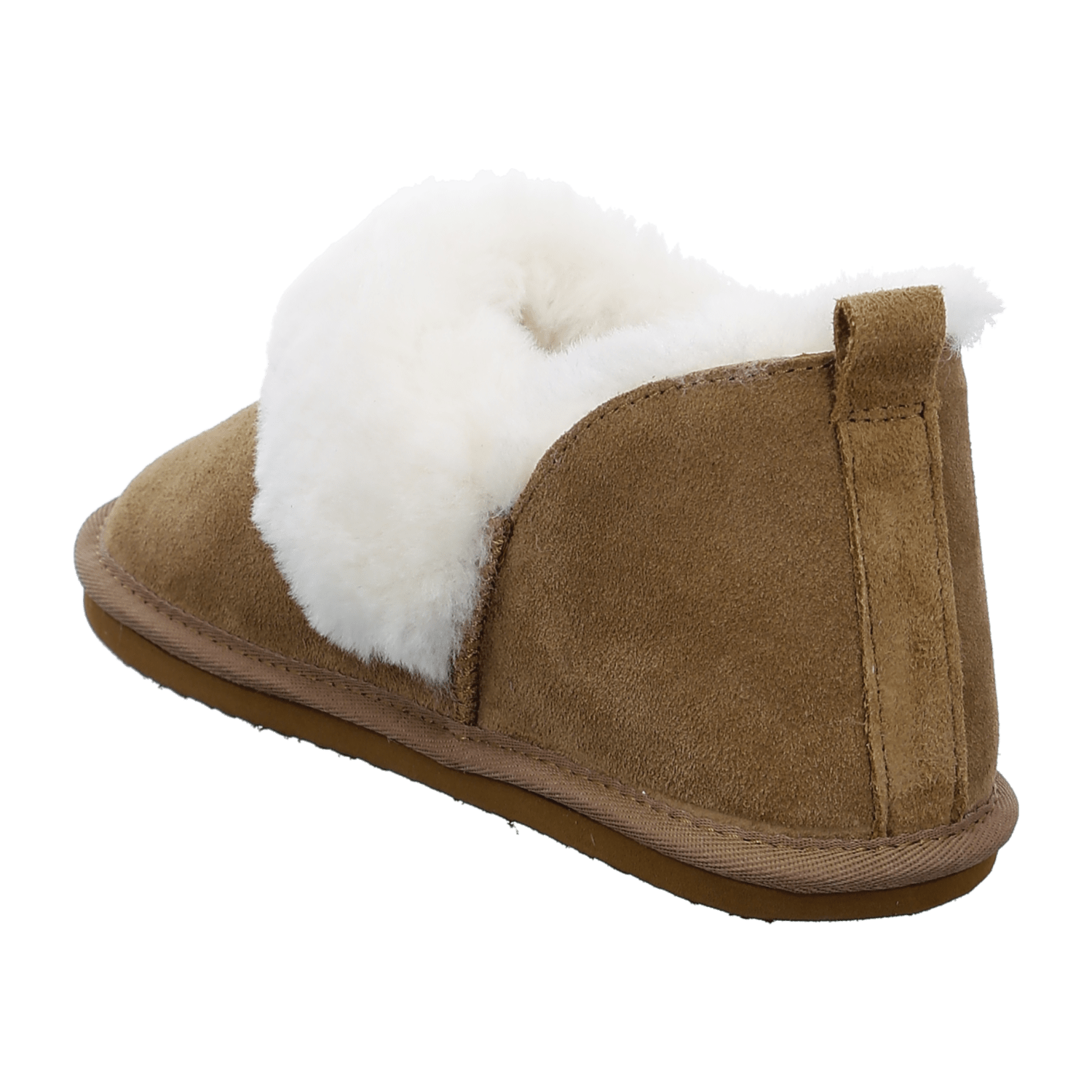 ARA Cosy Women's Slipper in Brown Velour Leather with Fur Lining and Round Toe