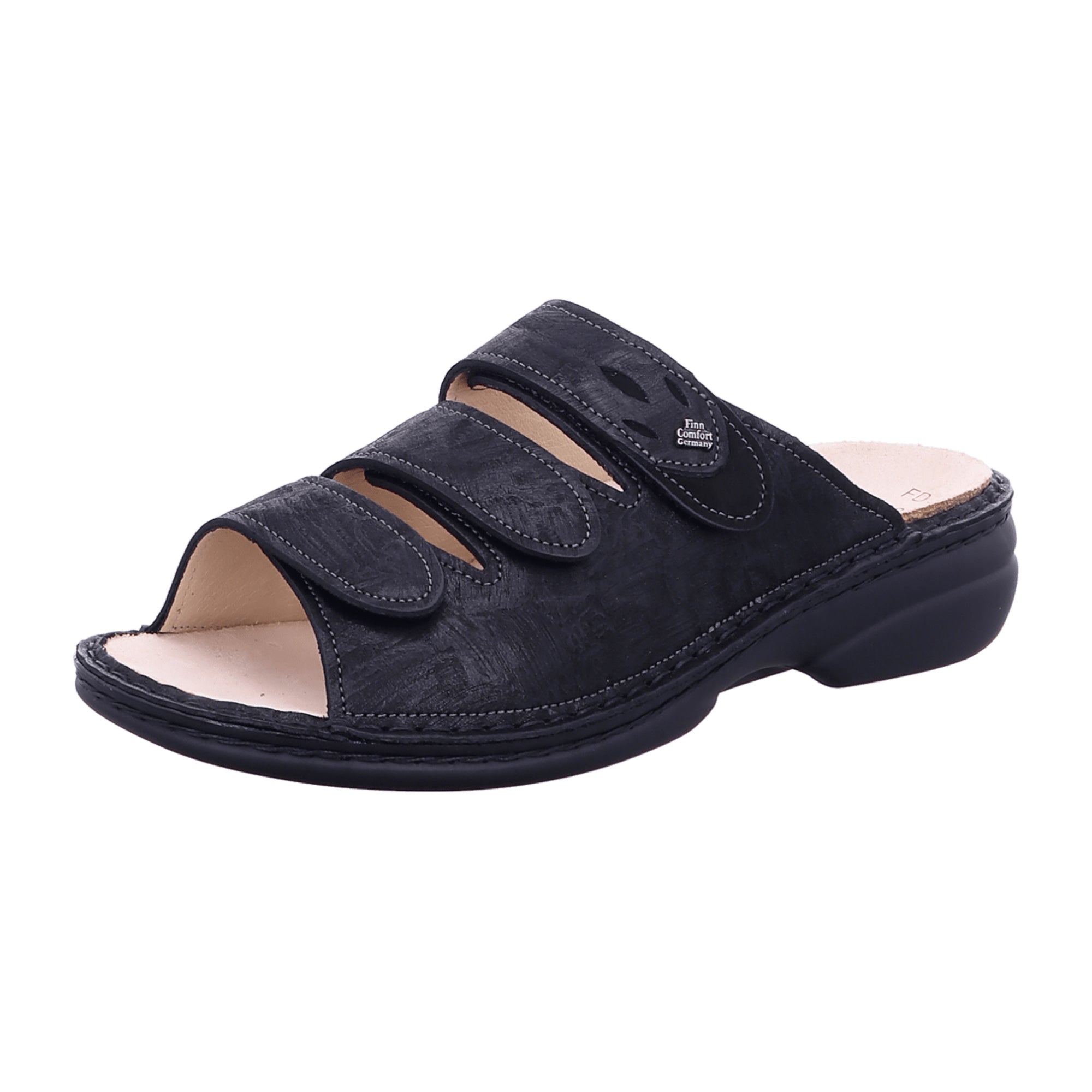 Finn Comfort KOS Classic Women's Black Sandals - Stylish & Comfortable