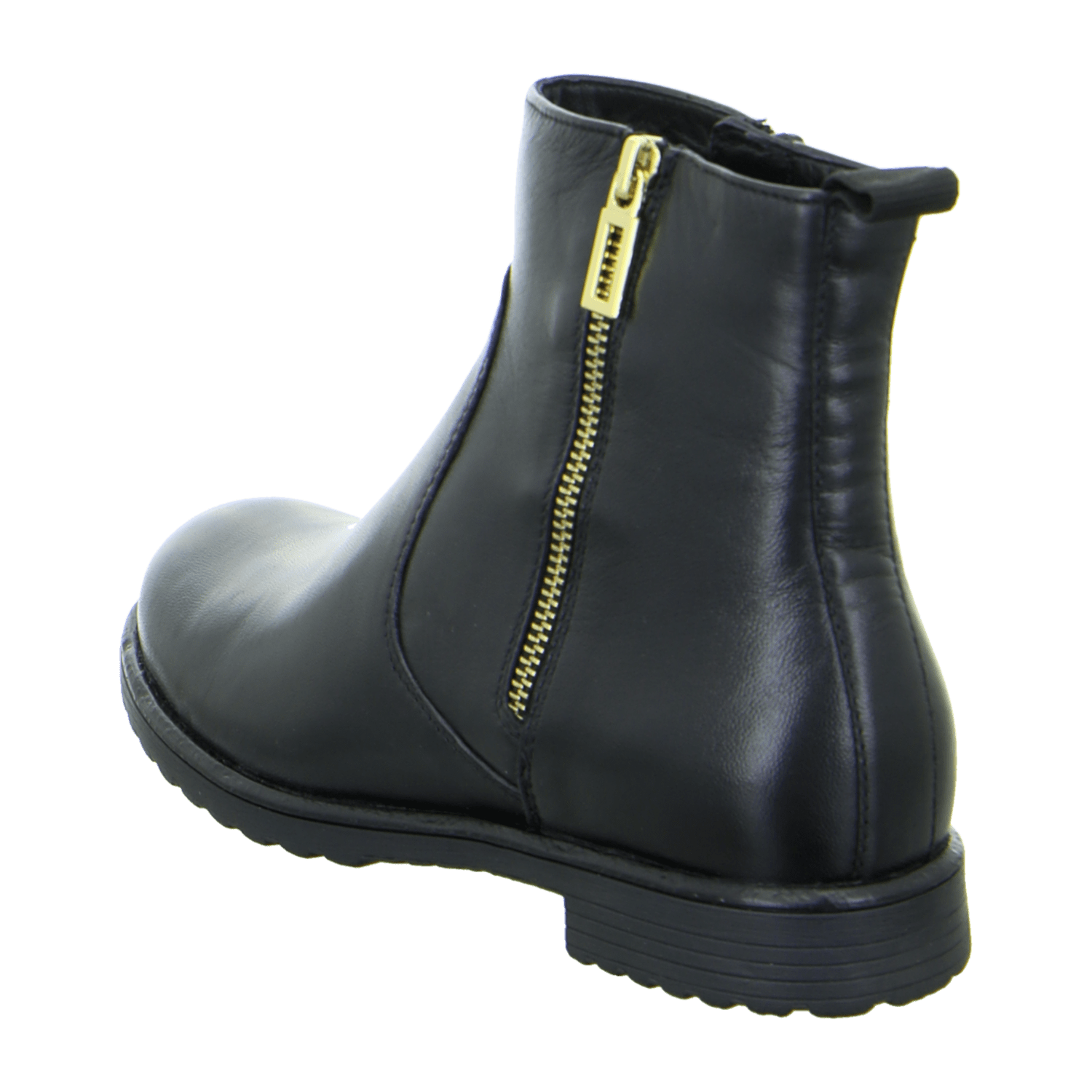 ARA Women's Smooth Leather Slip-On Chelsea Boots Modern Black