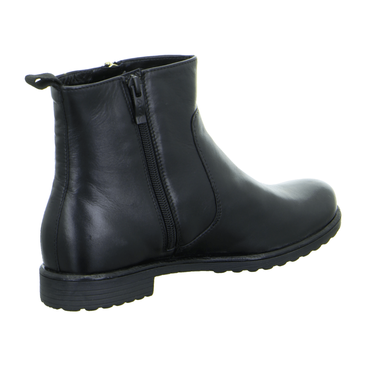 ARA Women's Smooth Leather Slip-On Chelsea Boots Modern Black