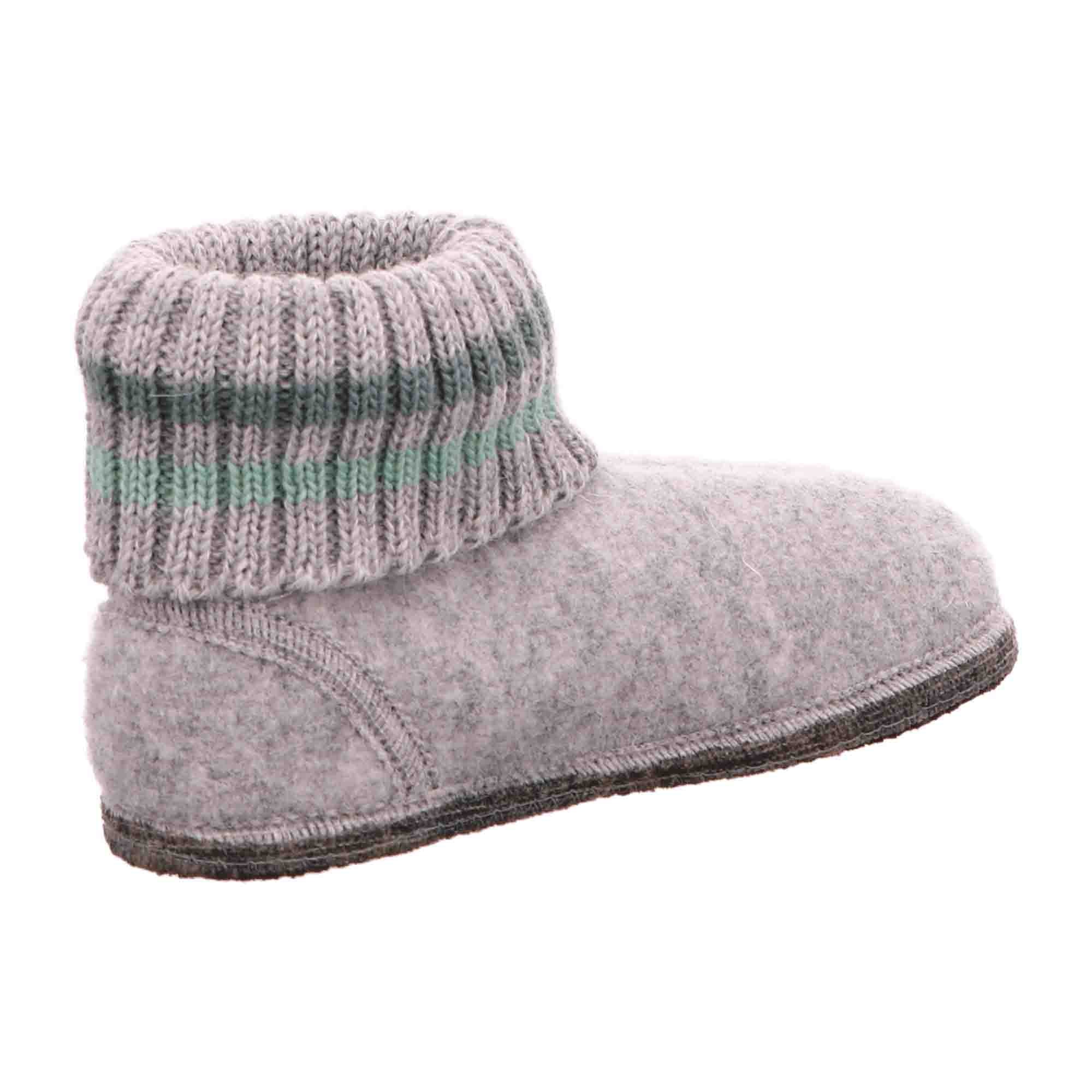 Haflinger Paul Women's Grey Slippers - Comfortable & Stylish