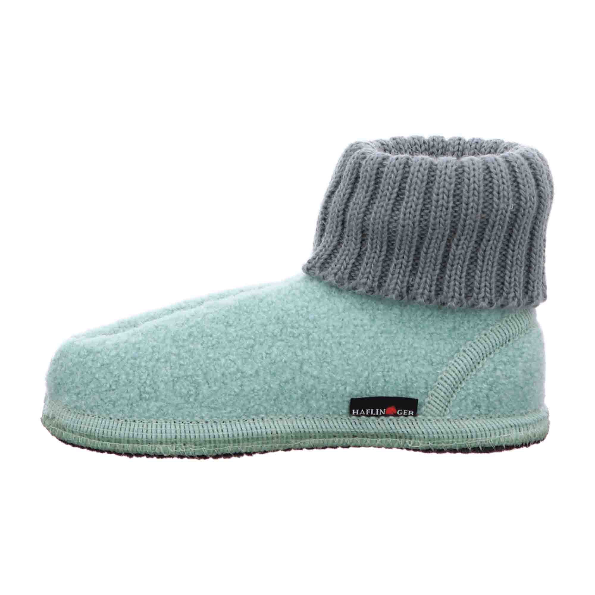 Haflinger Karl Women's Slippers, Turquoise - Cozy & Stylish Indoor Footwear