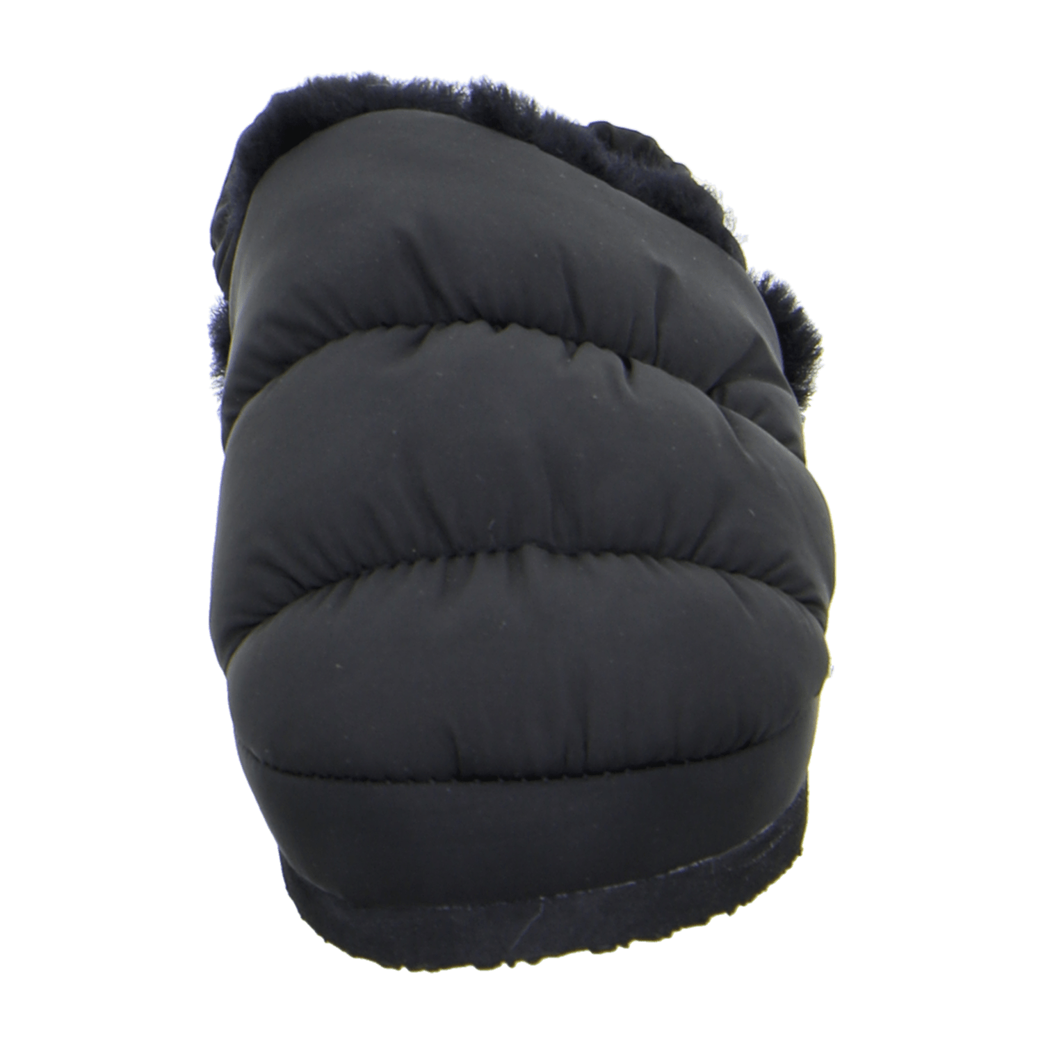 ARA Cosy Women's Slipper, Black, Synthetic with Faux Fur Lining, Round Toe, Casual Style