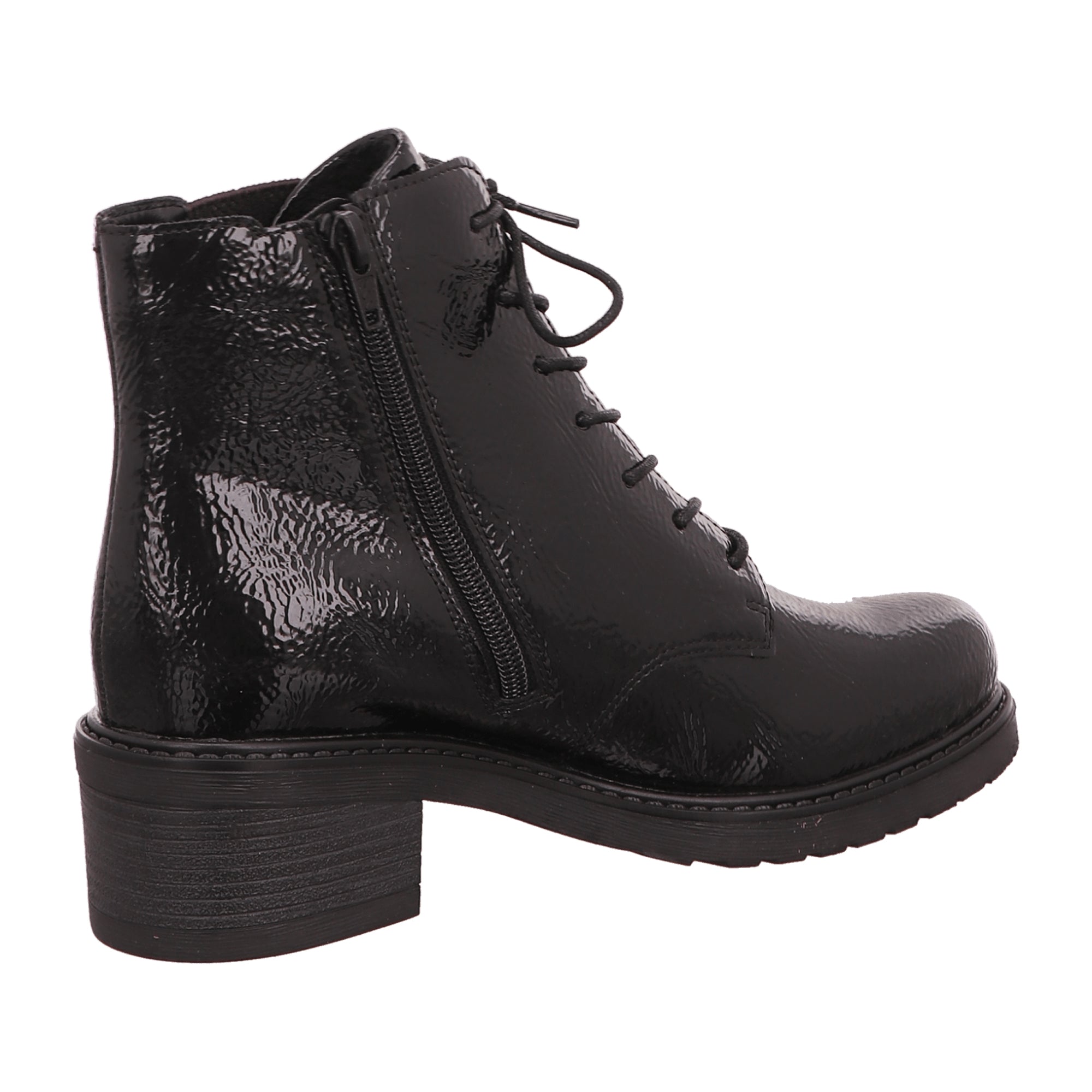 Remonte Lagro Women's Black Boots with Removable Insole and Block Heel