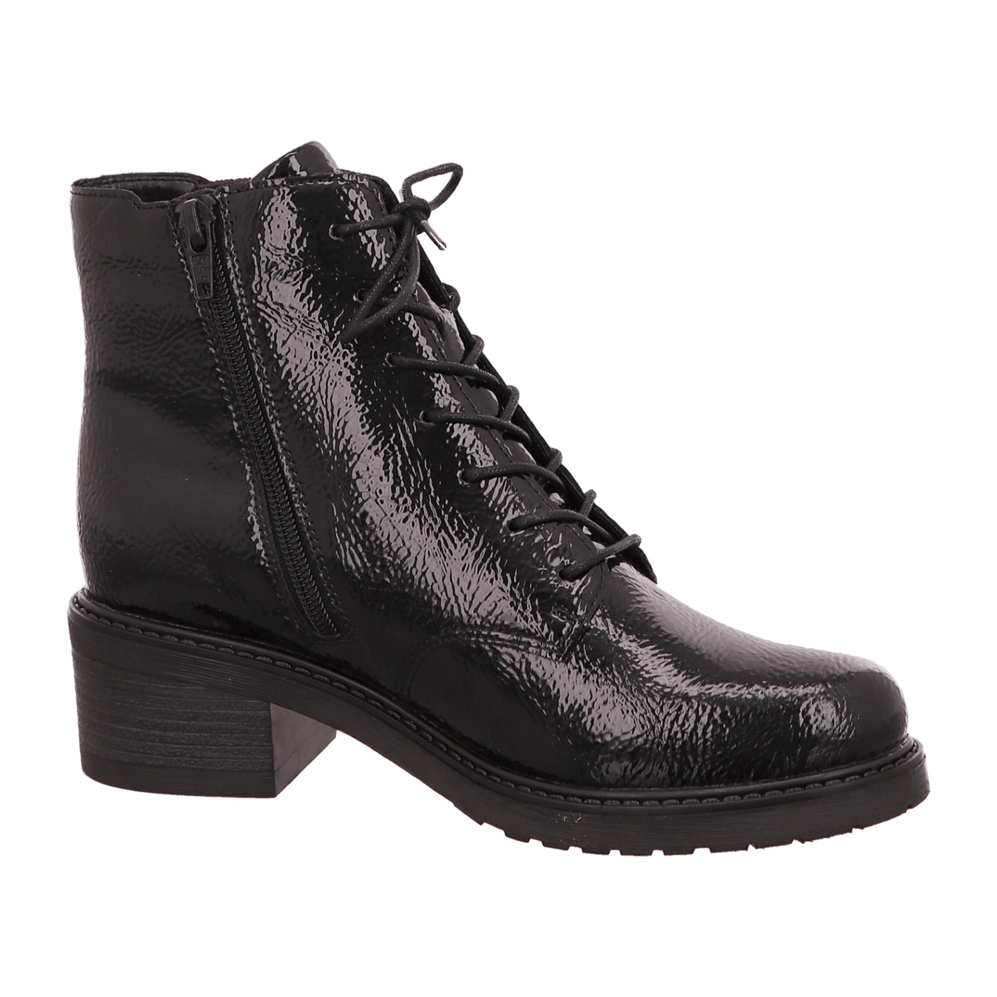 Remonte Lagro Women's Black Boots with Removable Insole and Block Heel