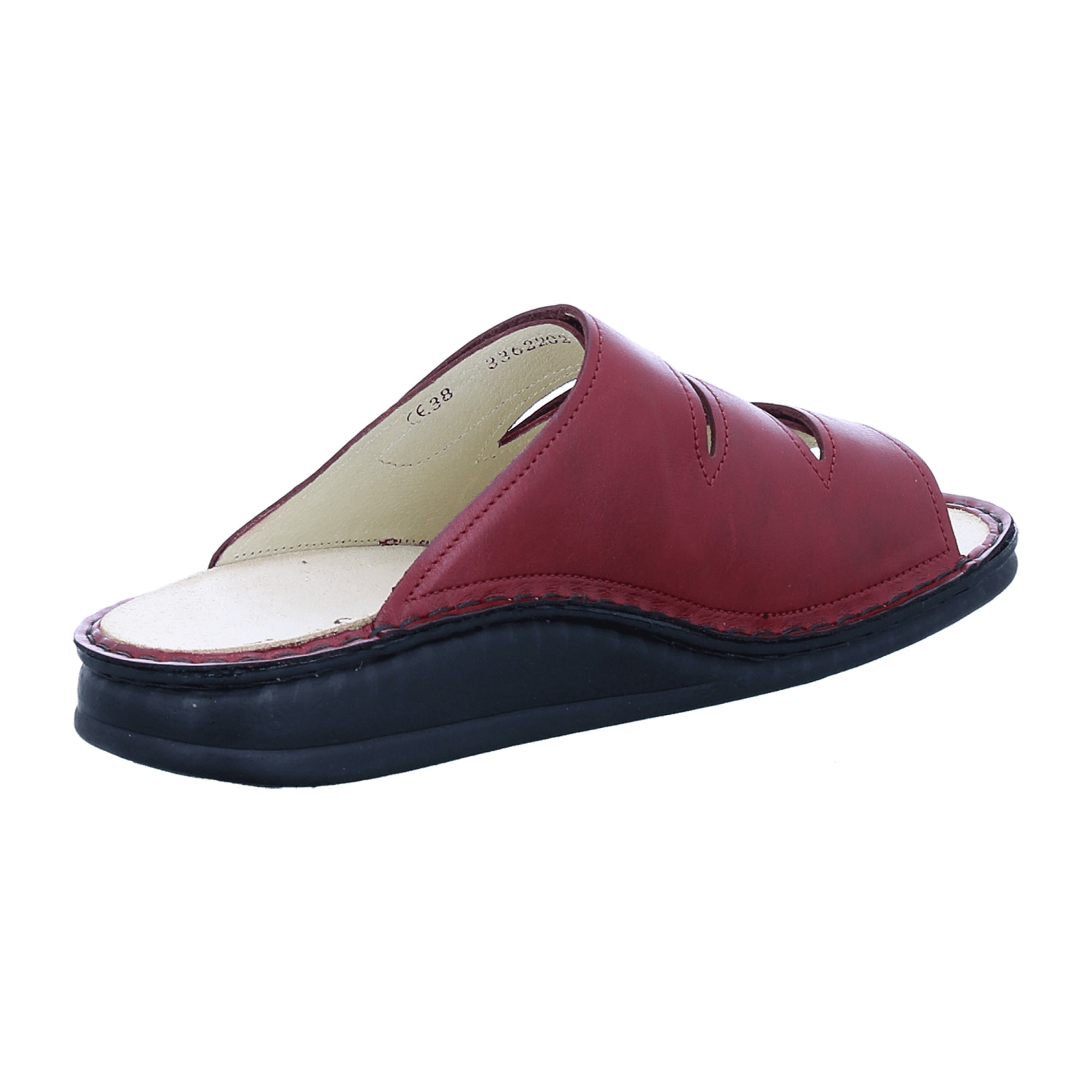 Finn Comfort Korfu Women's Sandals, Stylish Red Comfort Footwear