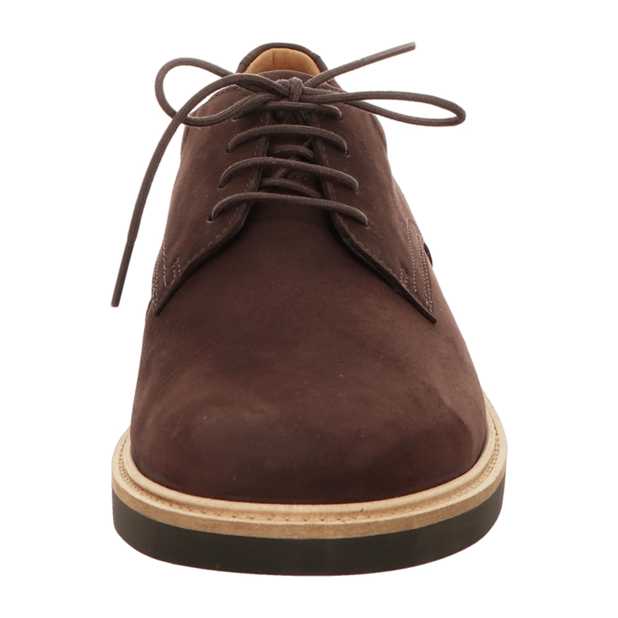 Ecco Metropole London Men's Nubuck Leather Shoes - Brown Lace-Up Style 525604