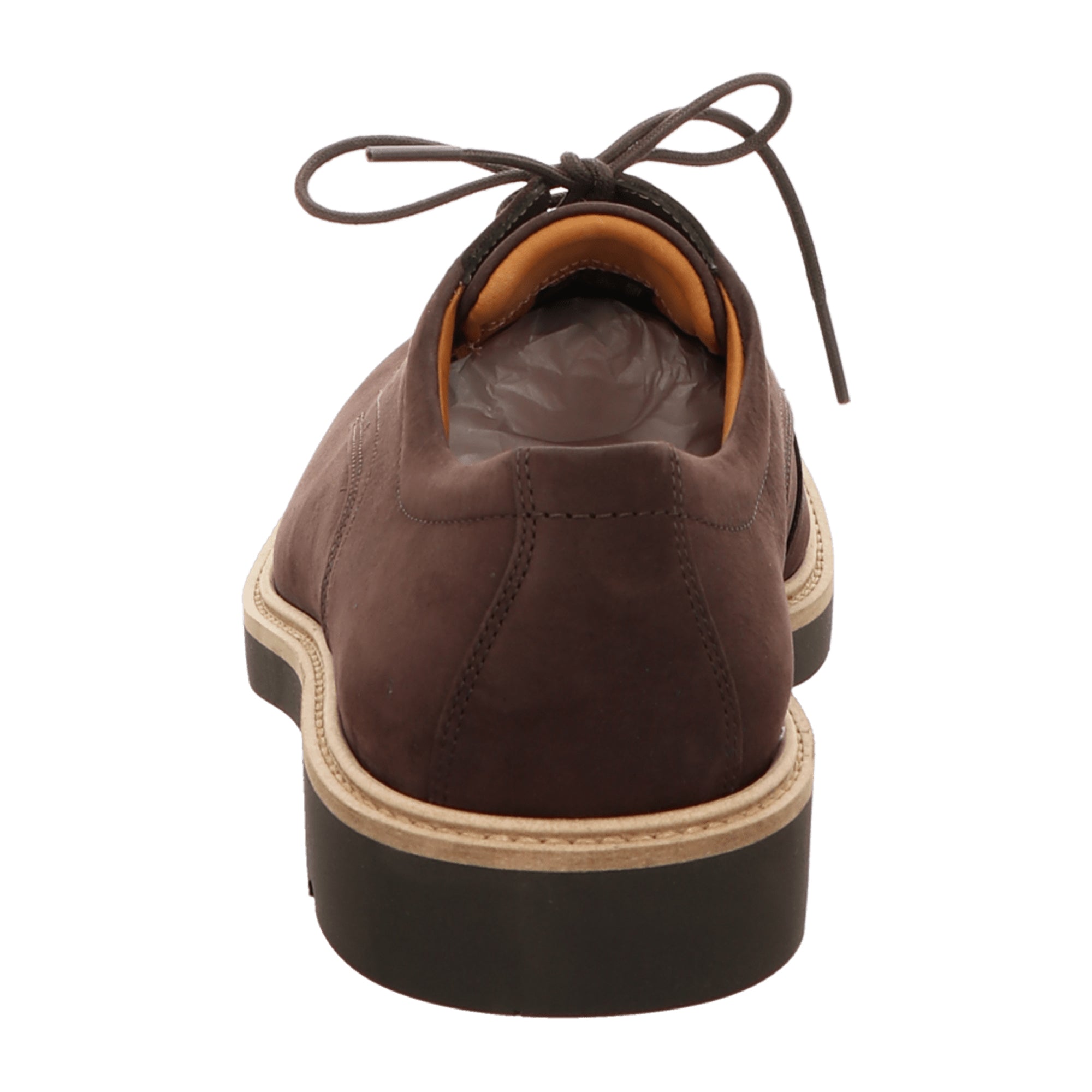 Ecco Metropole London Men's Nubuck Leather Shoes - Brown Lace-Up Style 525604