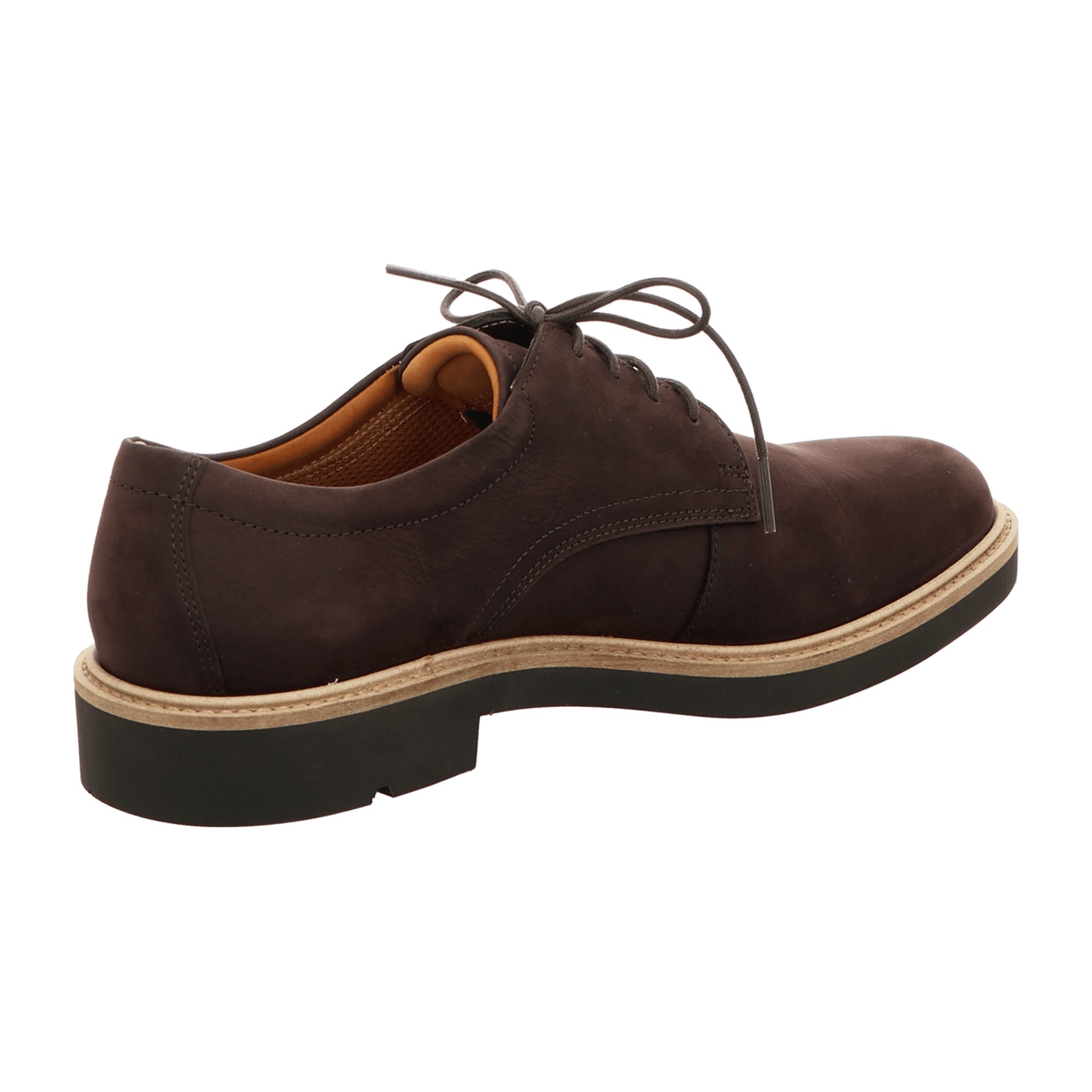 Ecco Metropole London Men's Nubuck Leather Shoes - Brown Lace-Up Style 525604