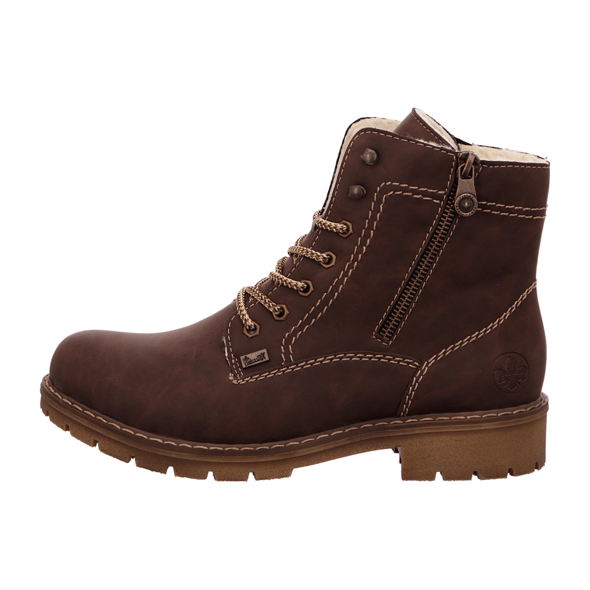 Rieker Women's Brown Winter Boots Warm Lined for Fall and Winter