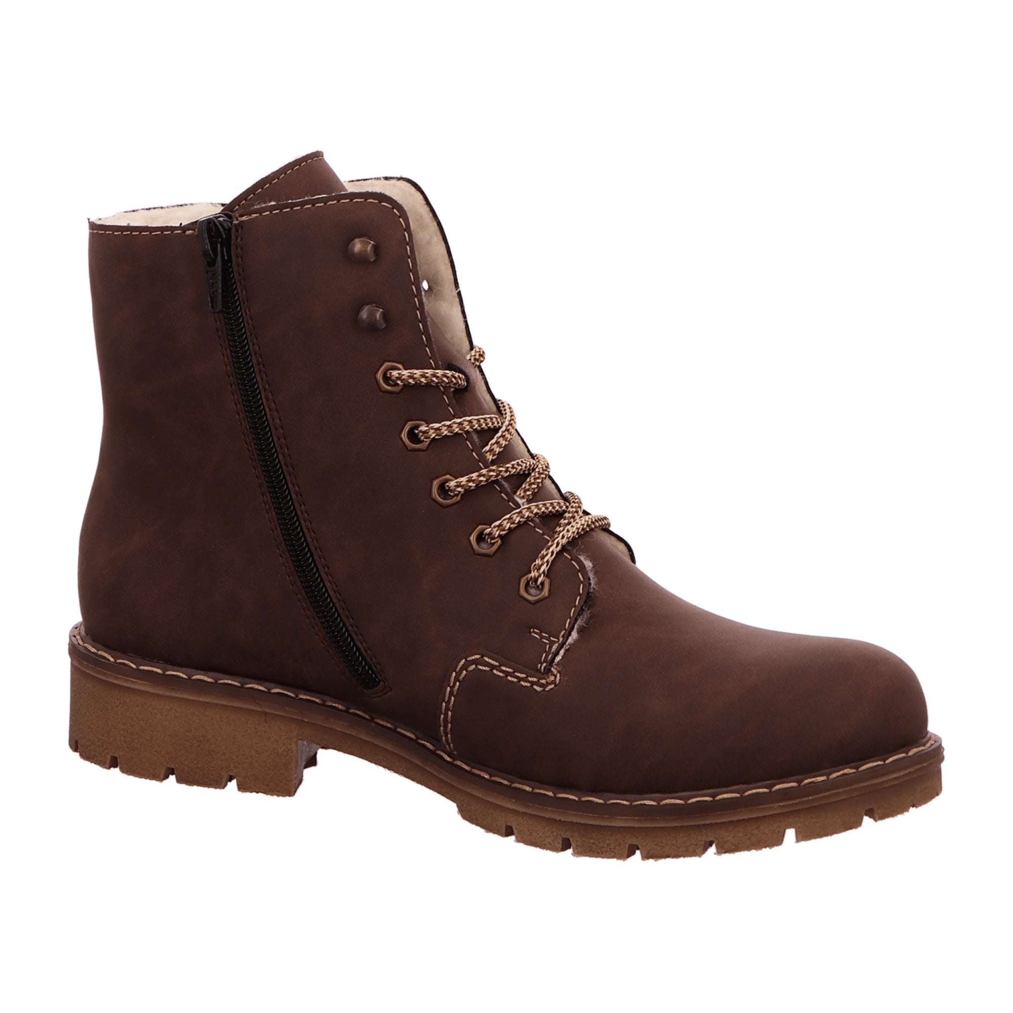 Rieker Women's Brown Winter Boots Warm Lined for Fall and Winter