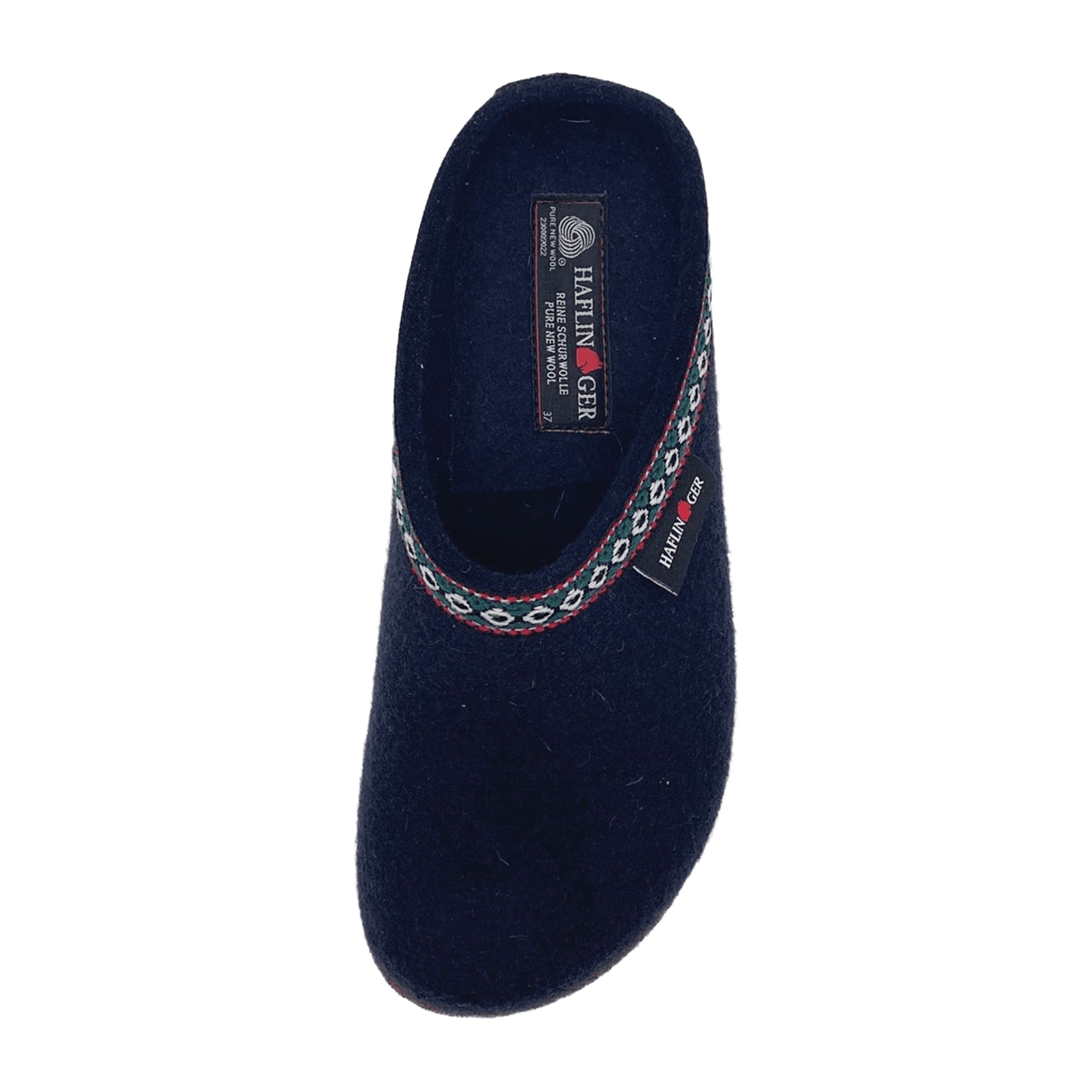 Haflinger Franzl Women's Blue Wool Slippers - Comfy & Stylish