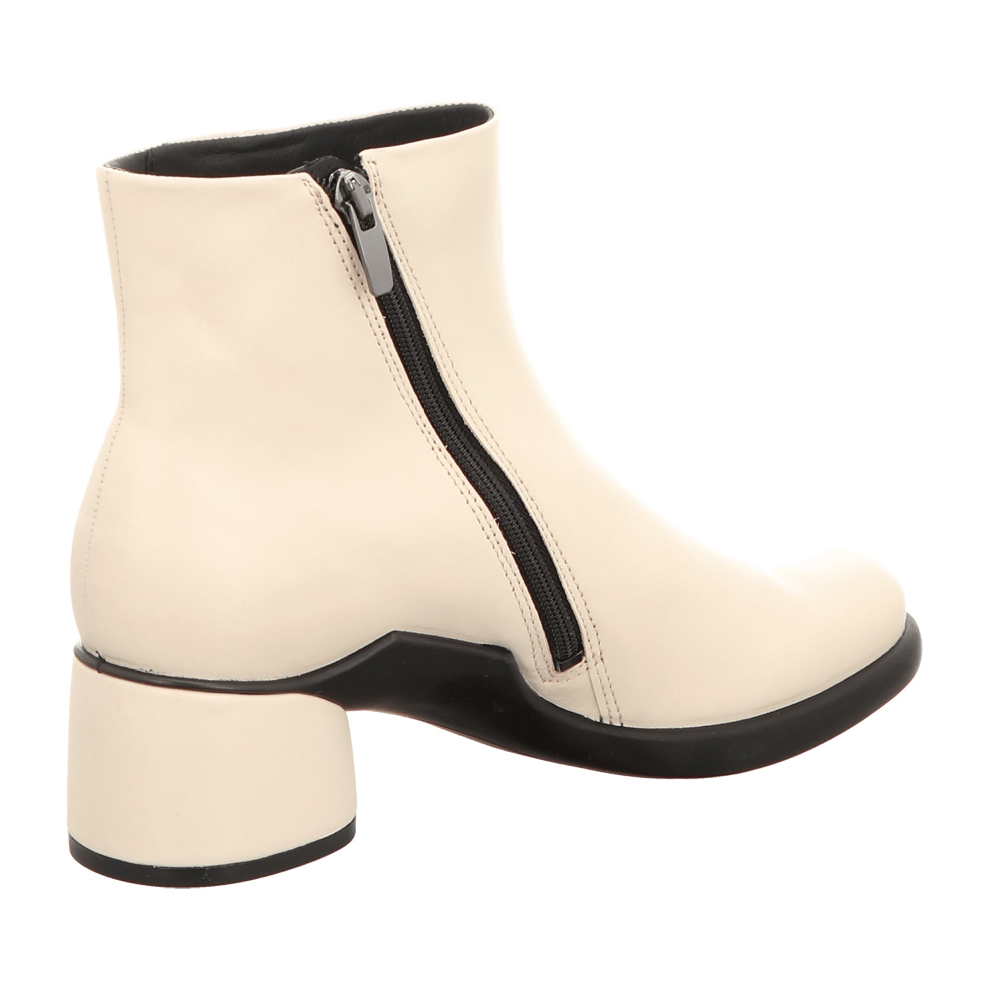 Ecco Sculpted Cream White Ankle Boots for Women, Elegant and Durable - Model 222413