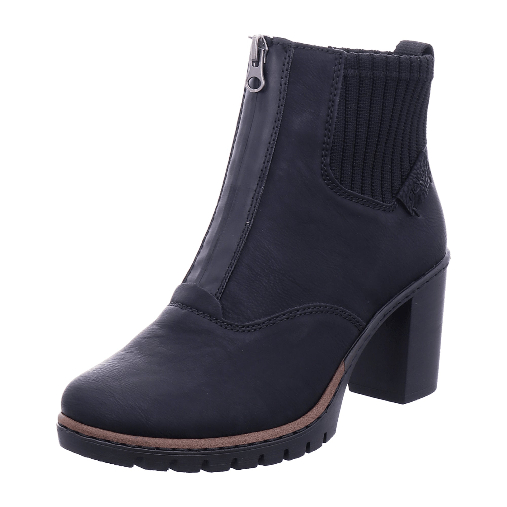 Rieker Black Chelsea Boots for Women Slip-On Fall Winter Fashion