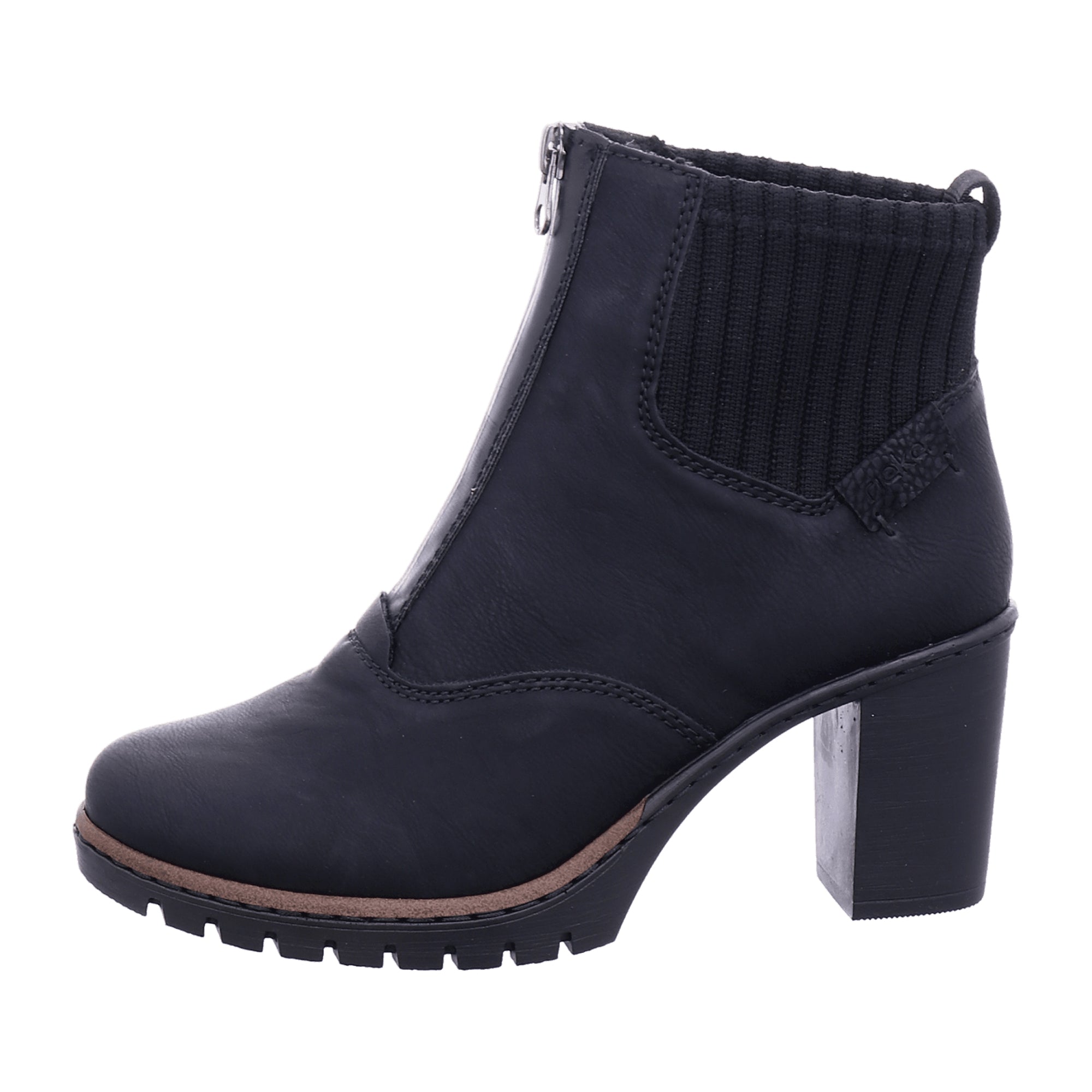 Rieker Black Chelsea Boots for Women Slip-On Fall Winter Fashion