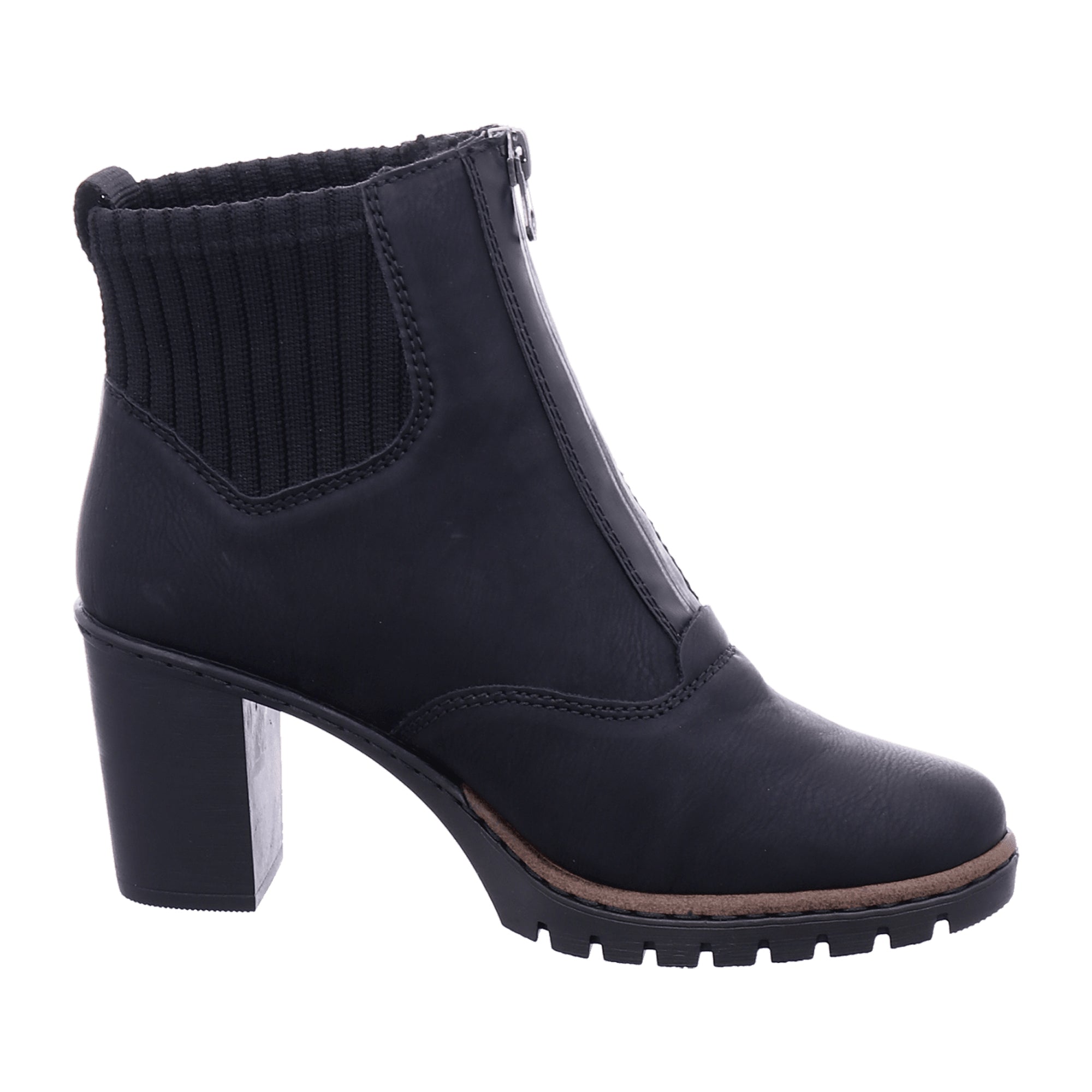 Rieker Black Chelsea Boots for Women Slip-On Fall Winter Fashion