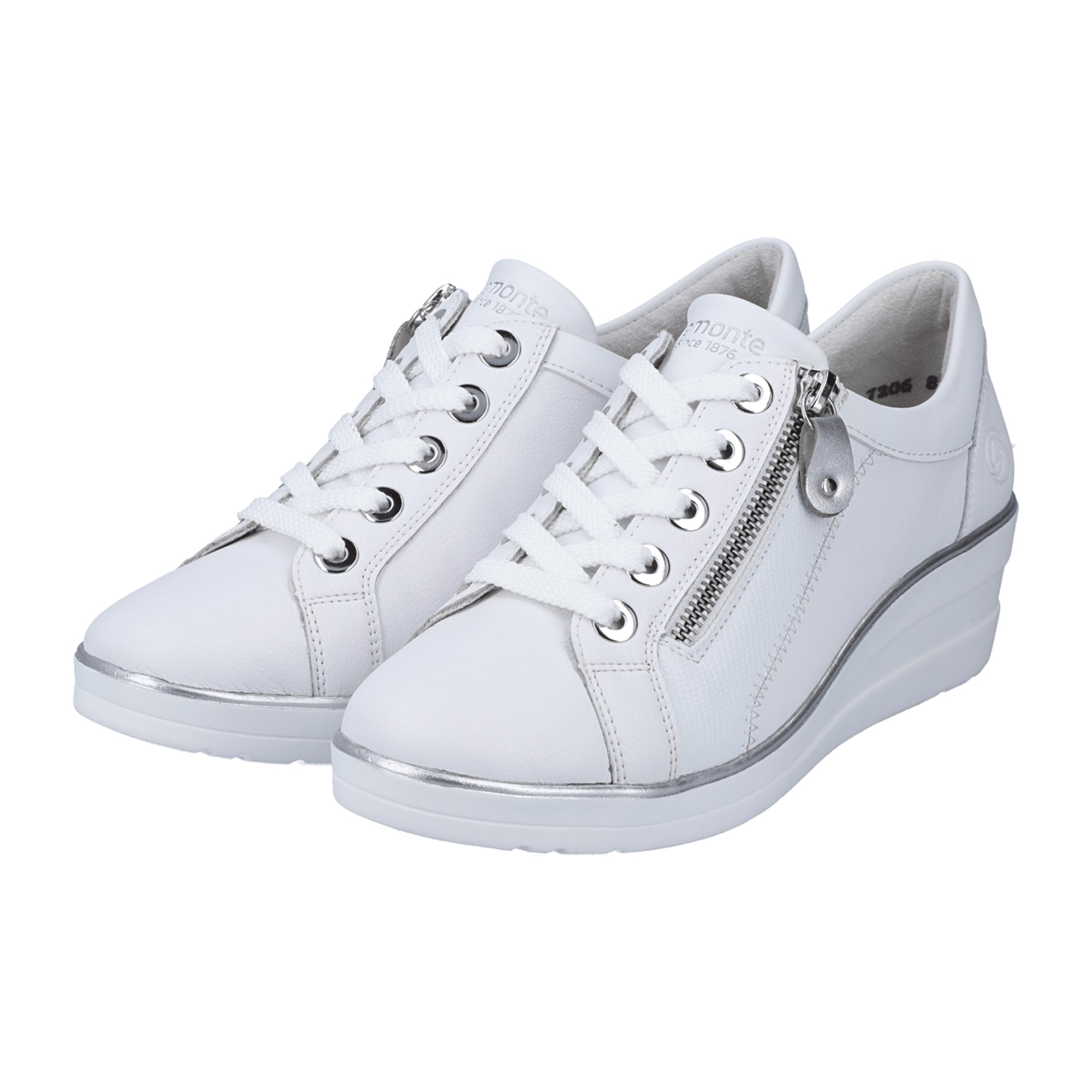 Remonte Komfort Lace-Up Shoes for Women in White Stylish and Comfortable
