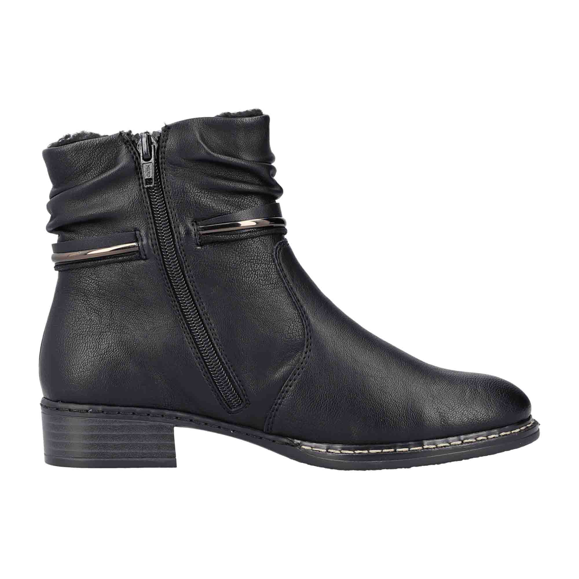 Rieker Kuwait Turin Women's Black Shoes for Fall Winter