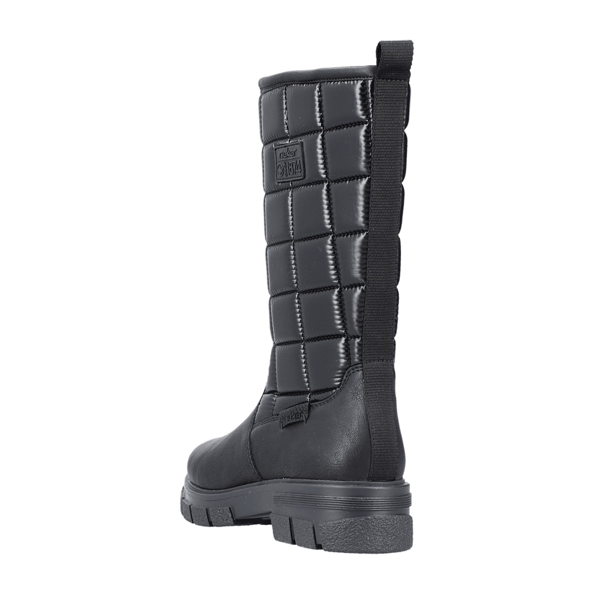 Rieker HWK Women's Black Boots with Warm Lining for Fall Winter