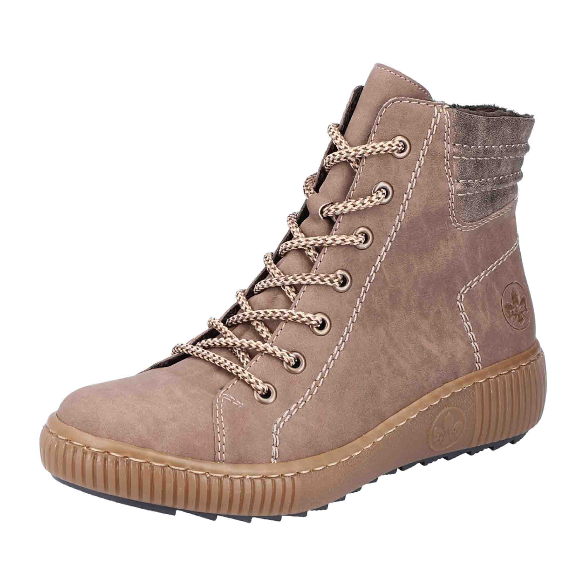 Rieker Z6630-24 Brown Women's Boots for Fall and Winter