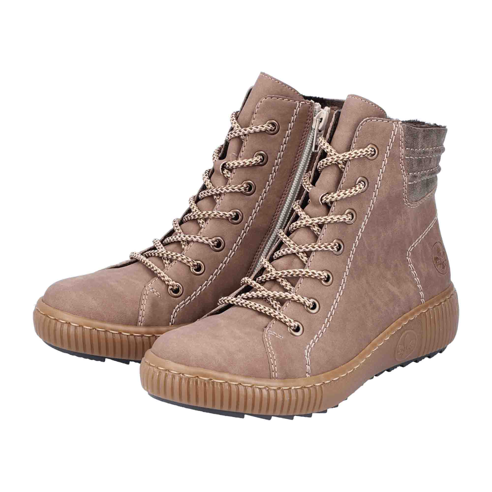 Rieker Z6630-24 Brown Women's Boots for Fall and Winter