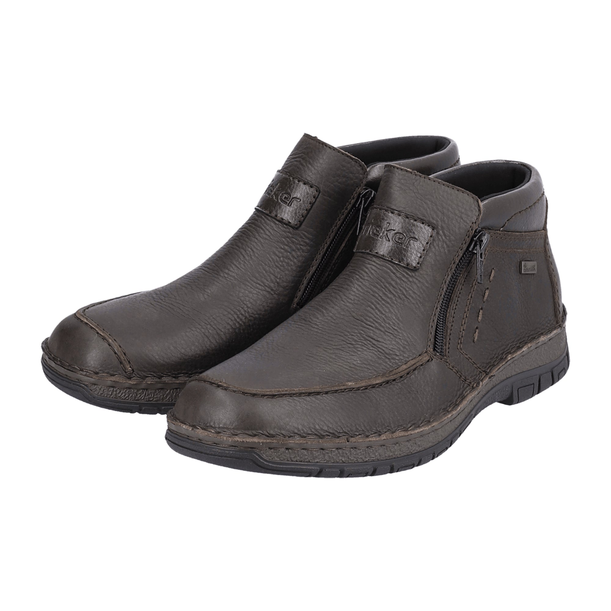 Rieker HWK Men's Brown Leather Boots for Autumn Winter