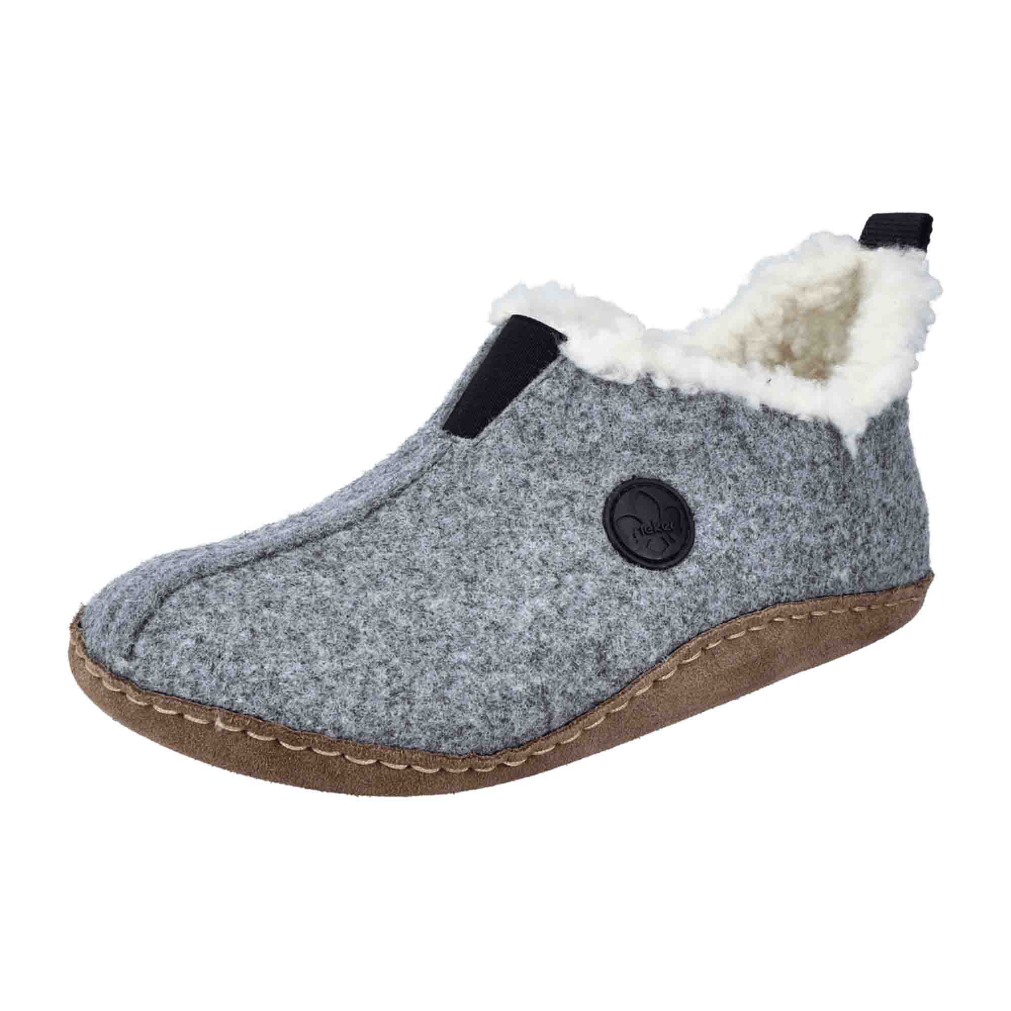 Rieker Women's Grey Shoes 6635042 Comfortable Fall Winter Footwear