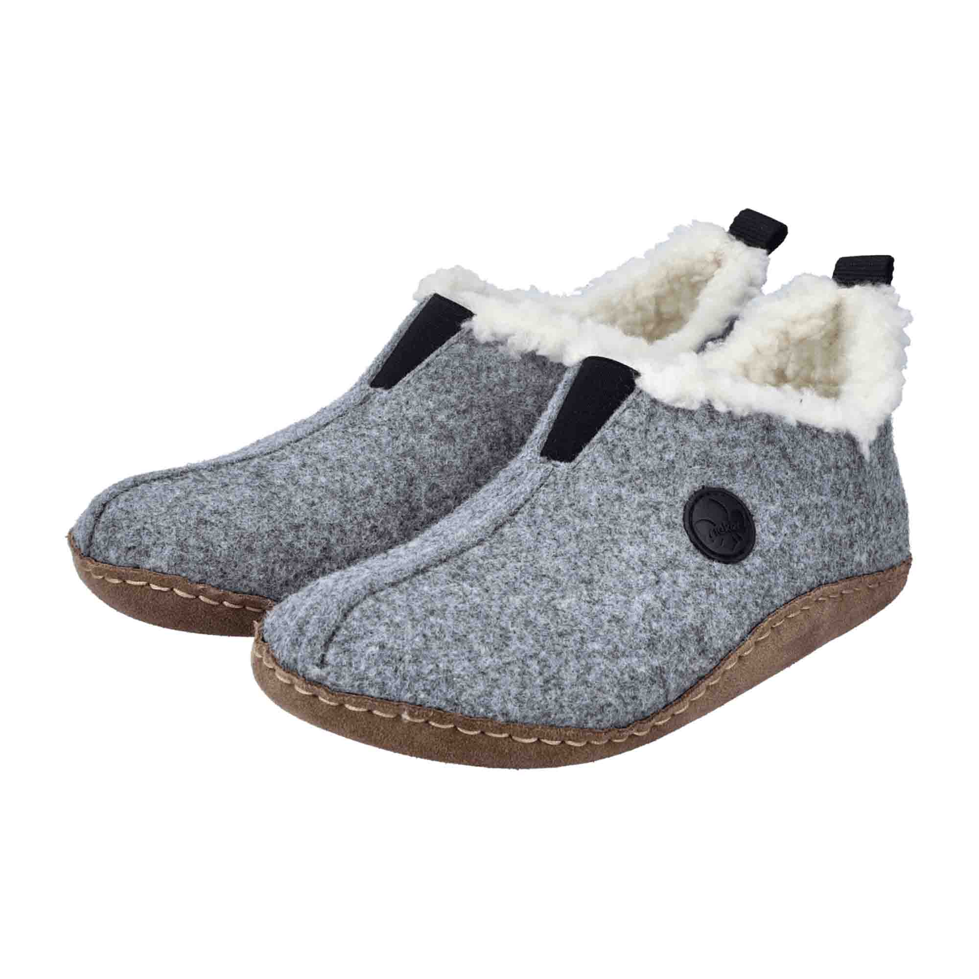 Rieker Women's Grey Shoes 6635042 Comfortable Fall Winter Footwear