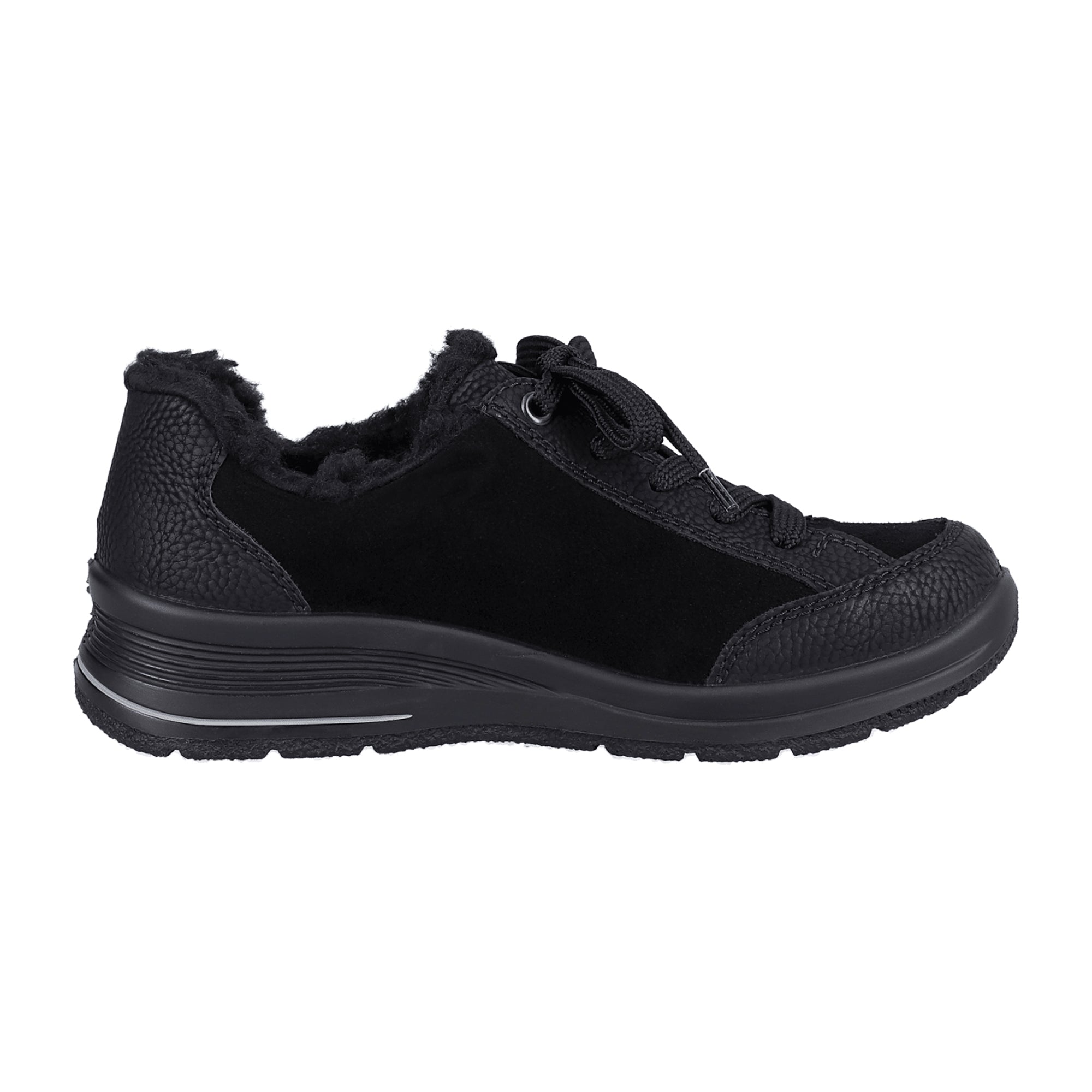 Rieker L7702-00 Women's Black Lace-Up Shoes for Narrow to Normal Feet