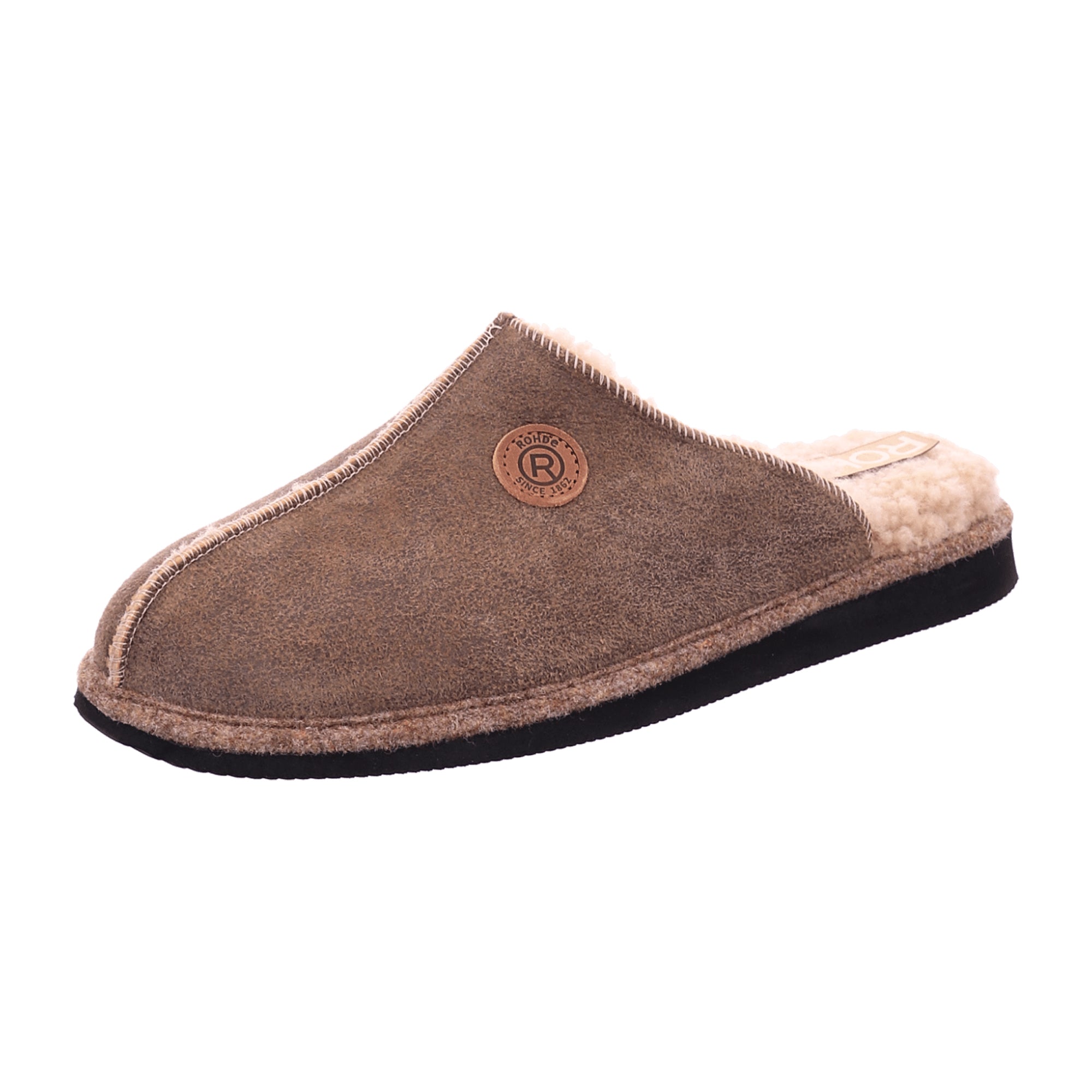 Rohde Men's Beige House Slippers for Fall/Winter