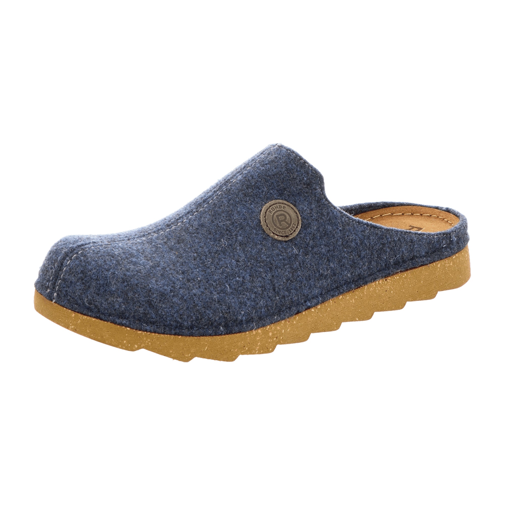 Rohde 7100 Men's Blue Slip-On Shoes Textile Upper and Lining Rubber Sole