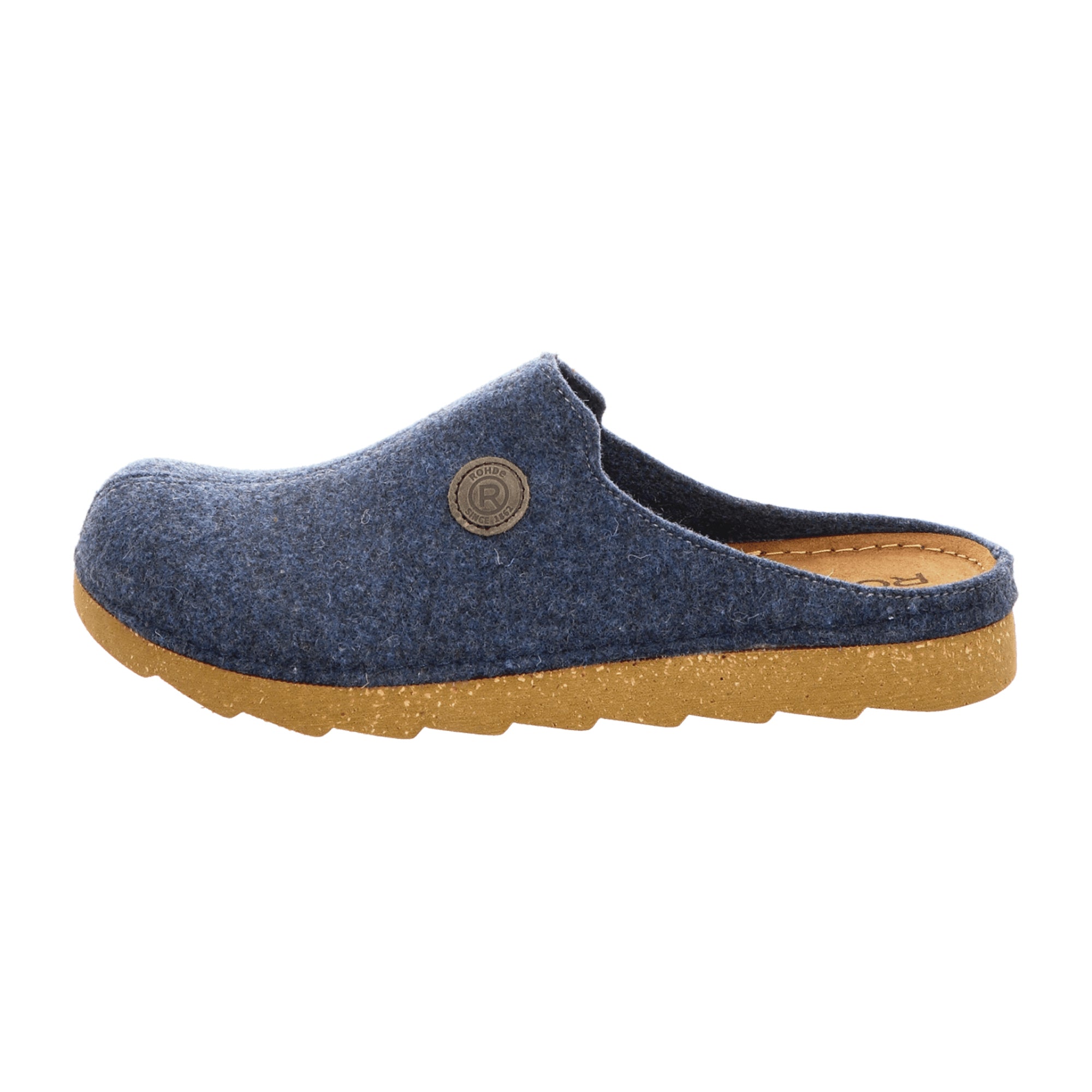 Rohde 7100 Men's Blue Slip-On Shoes Textile Upper and Lining Rubber Sole