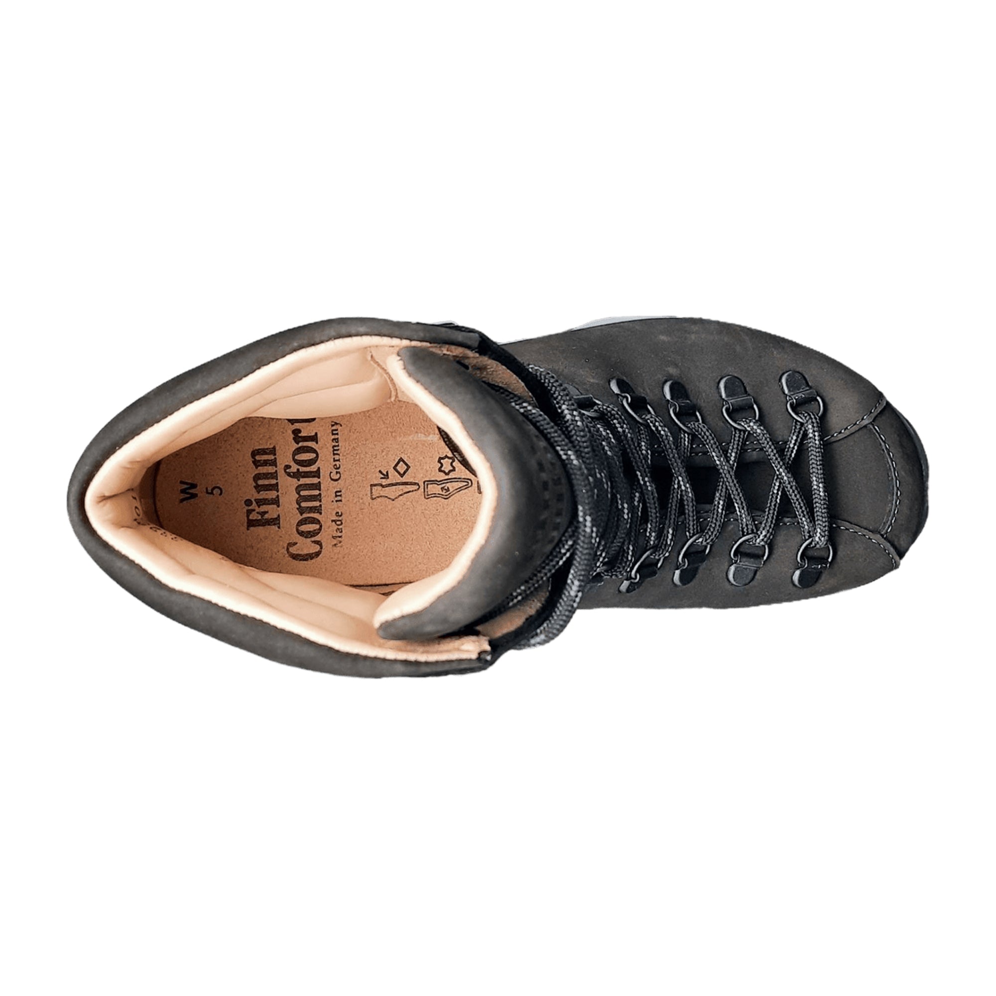 Finn Comfort 03911 Men's Comfort Shoes, Sleek Black