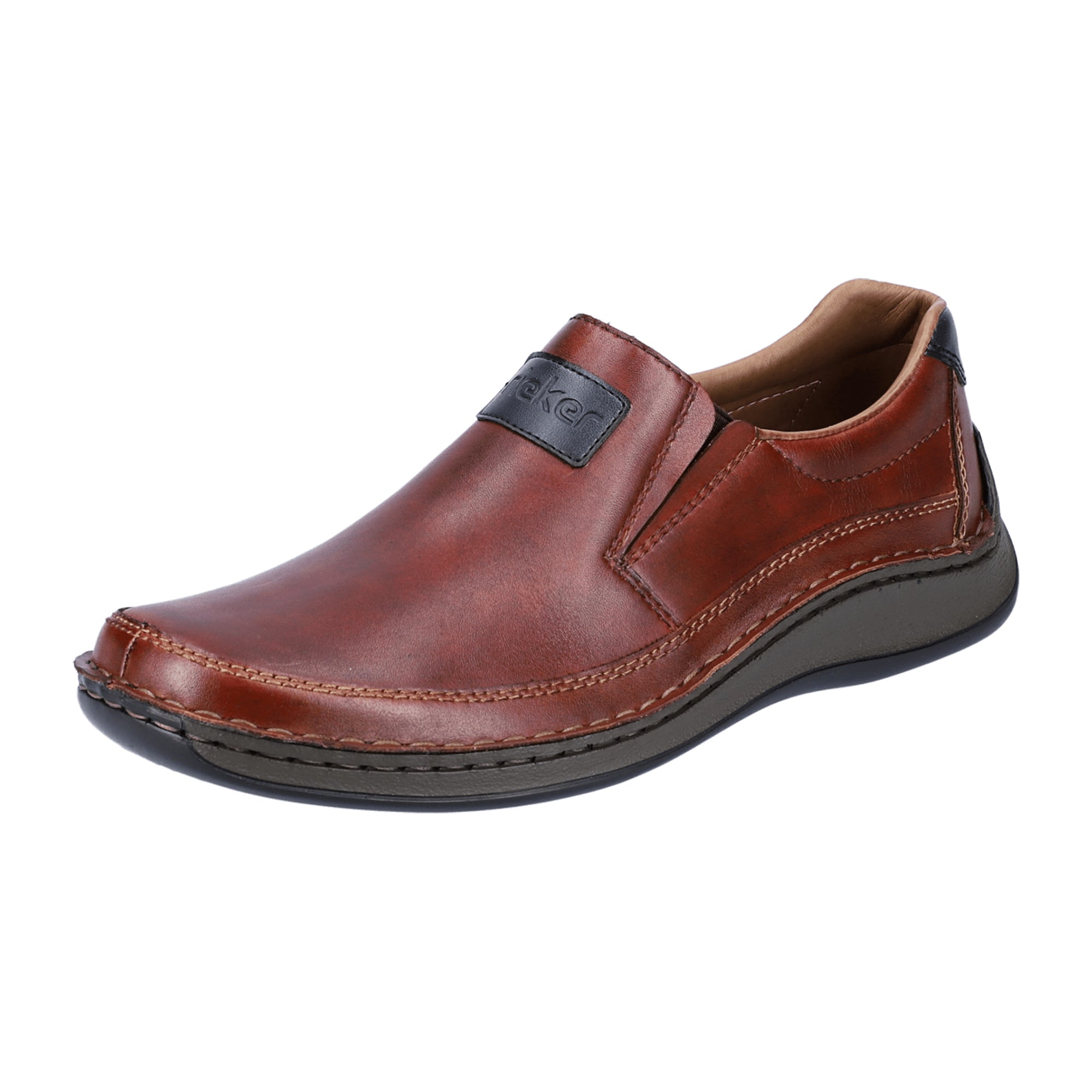 Rieker Men's Classic Brown Slip-On Shoes