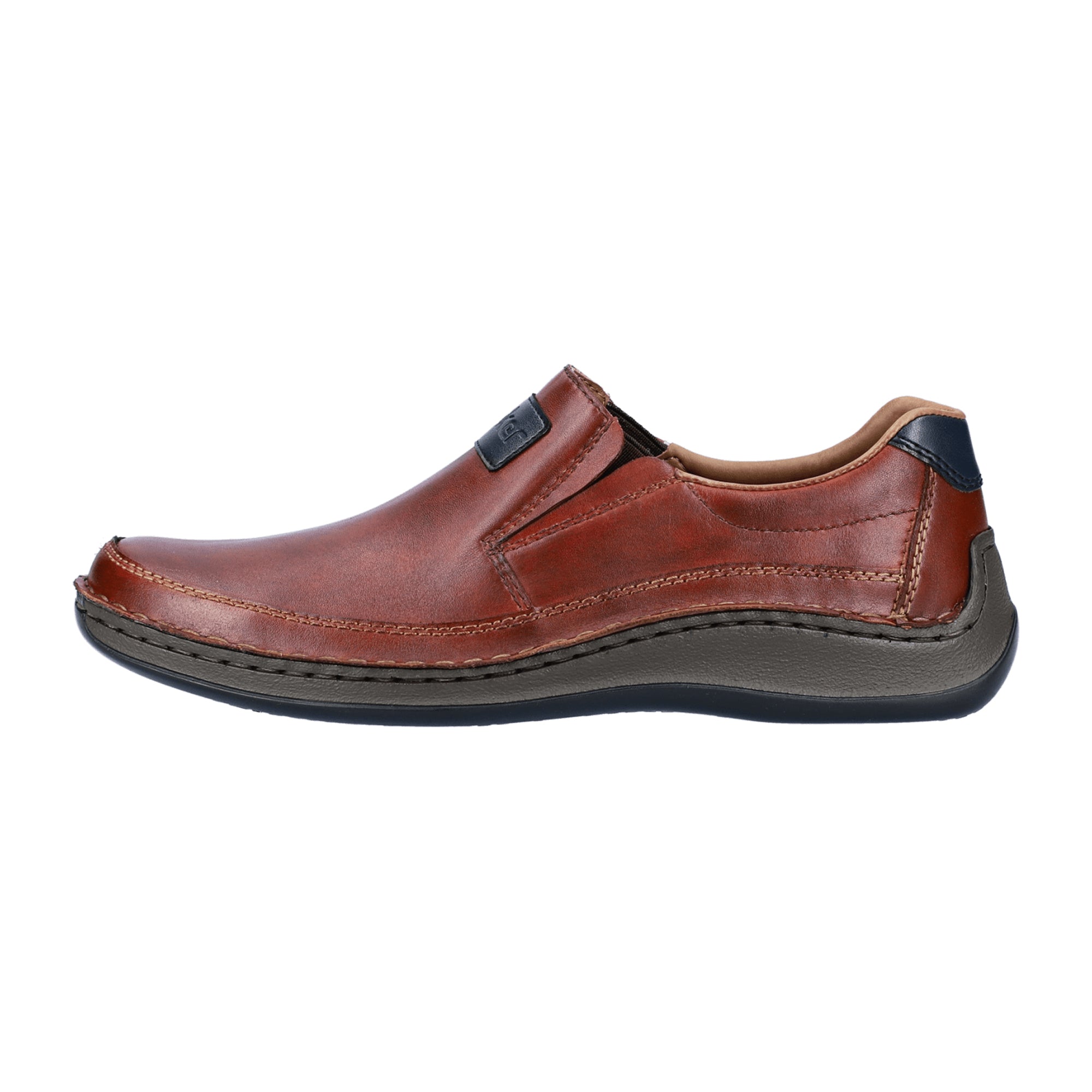 Rieker Men's Classic Brown Slip-On Shoes