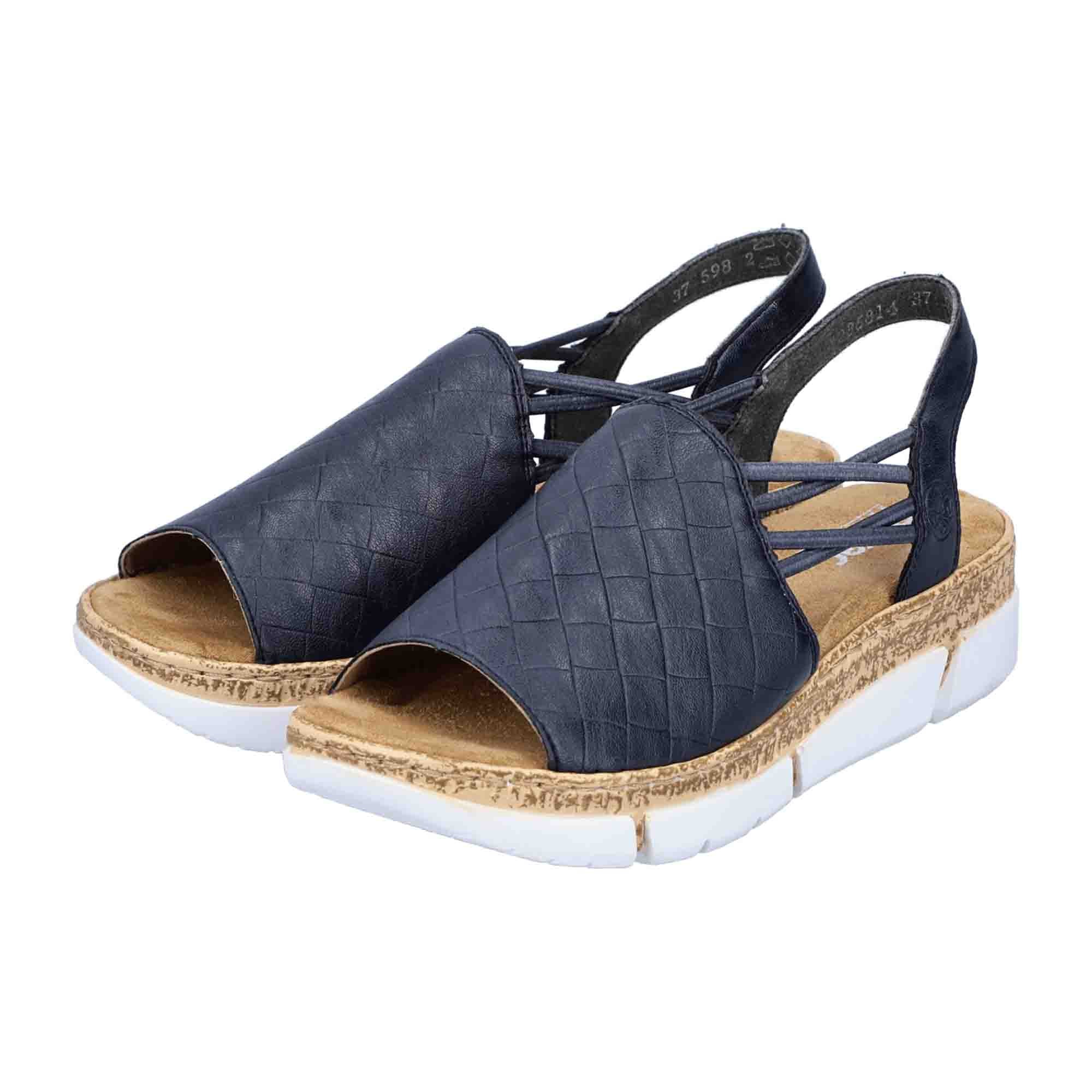 Rieker Comfortable Women's Sandals Blue Spring Summer Fashion