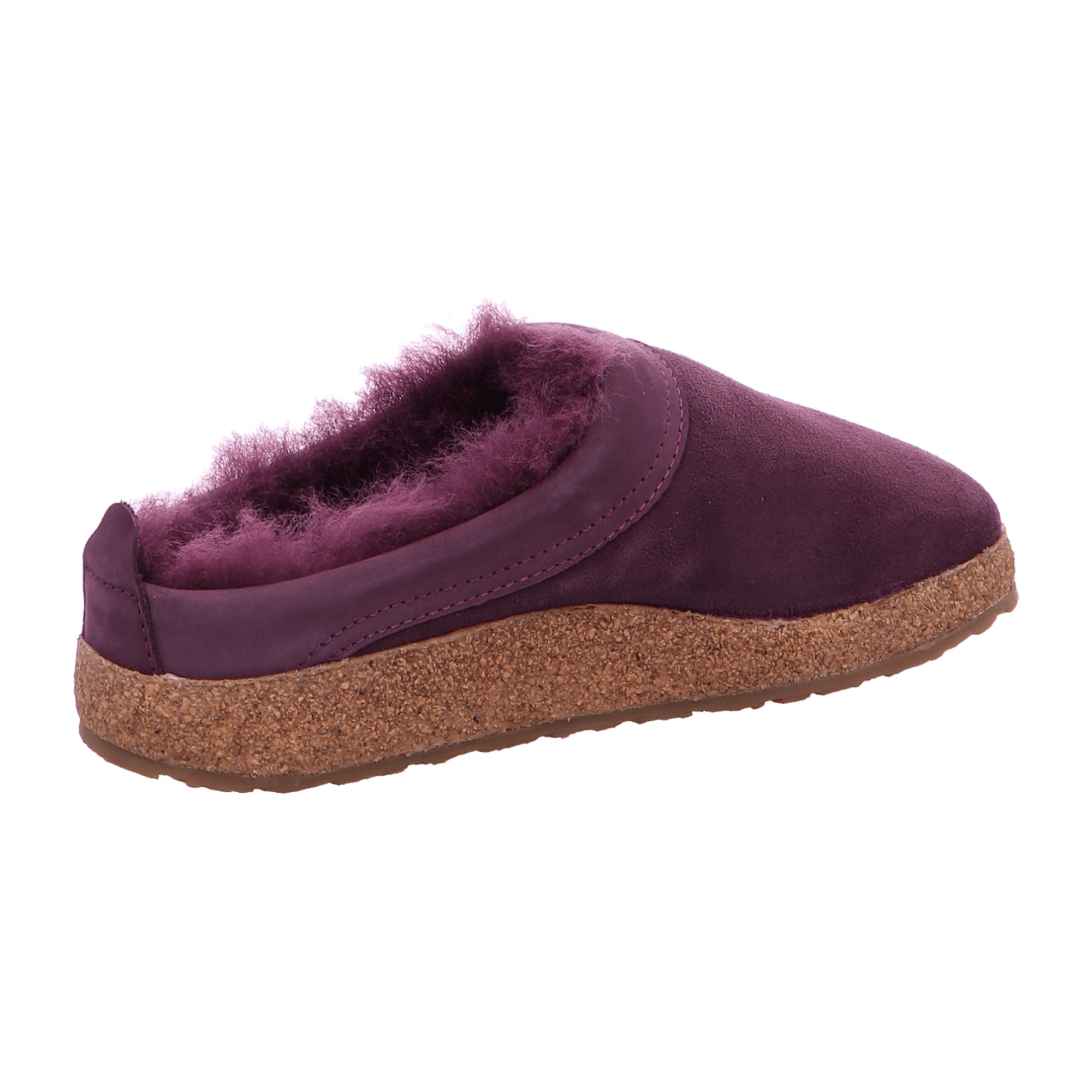 Haflinger Snowbird Women's Multicolor Leather Slippers with Lamb Wool Lining, Anthracite - Comfortable Indoor Shoes