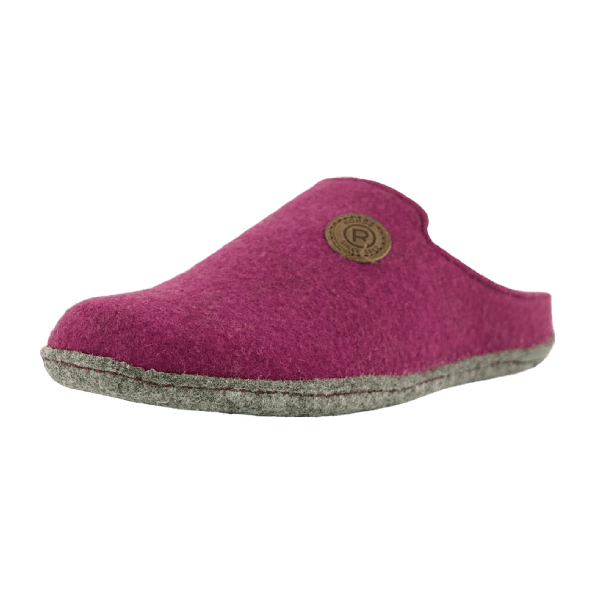 Rohde Follonica Pink Women's Slip-On Shoes Warm Felt Lining Round Toe