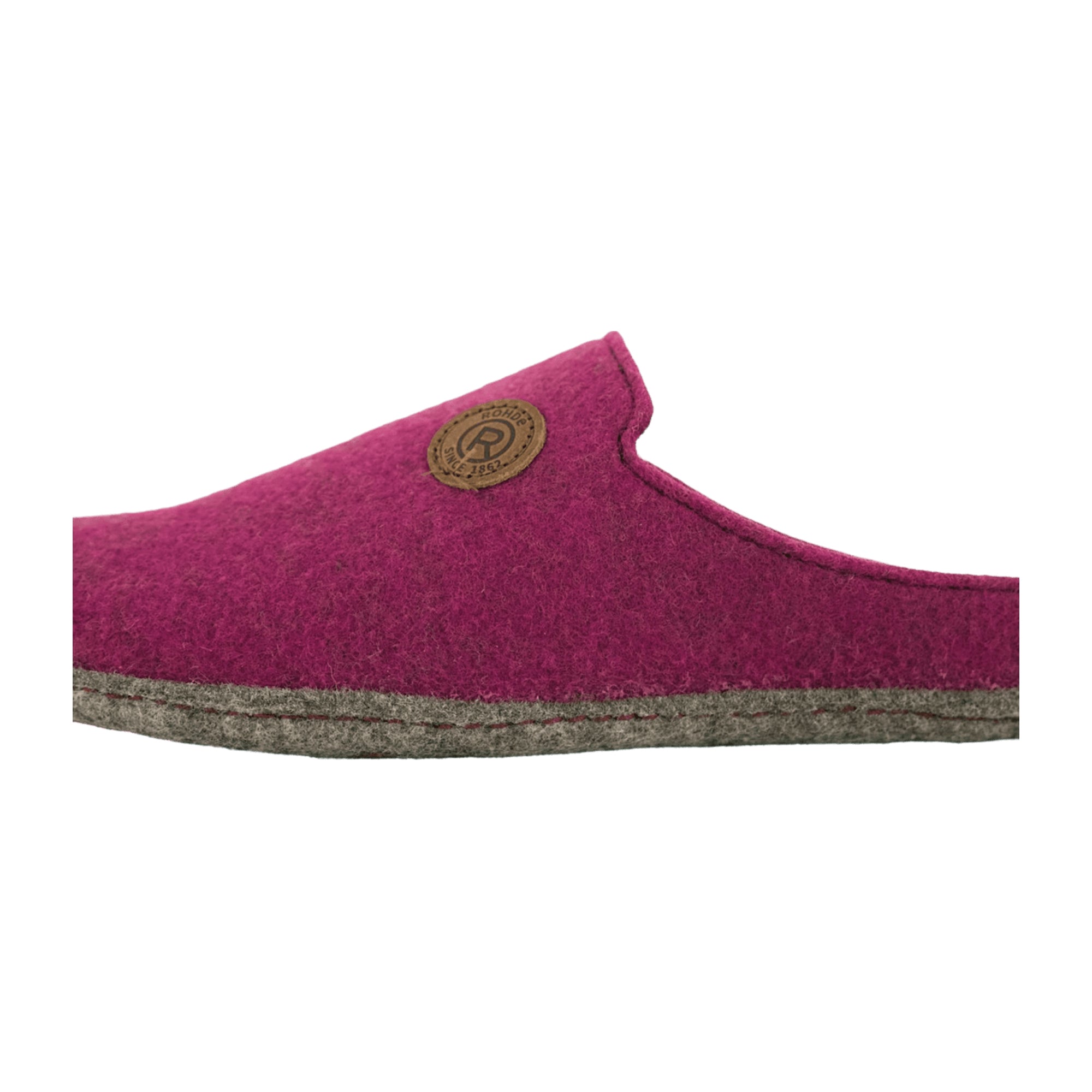 Rohde Follonica Pink Women's Slip-On Shoes Warm Felt Lining Round Toe